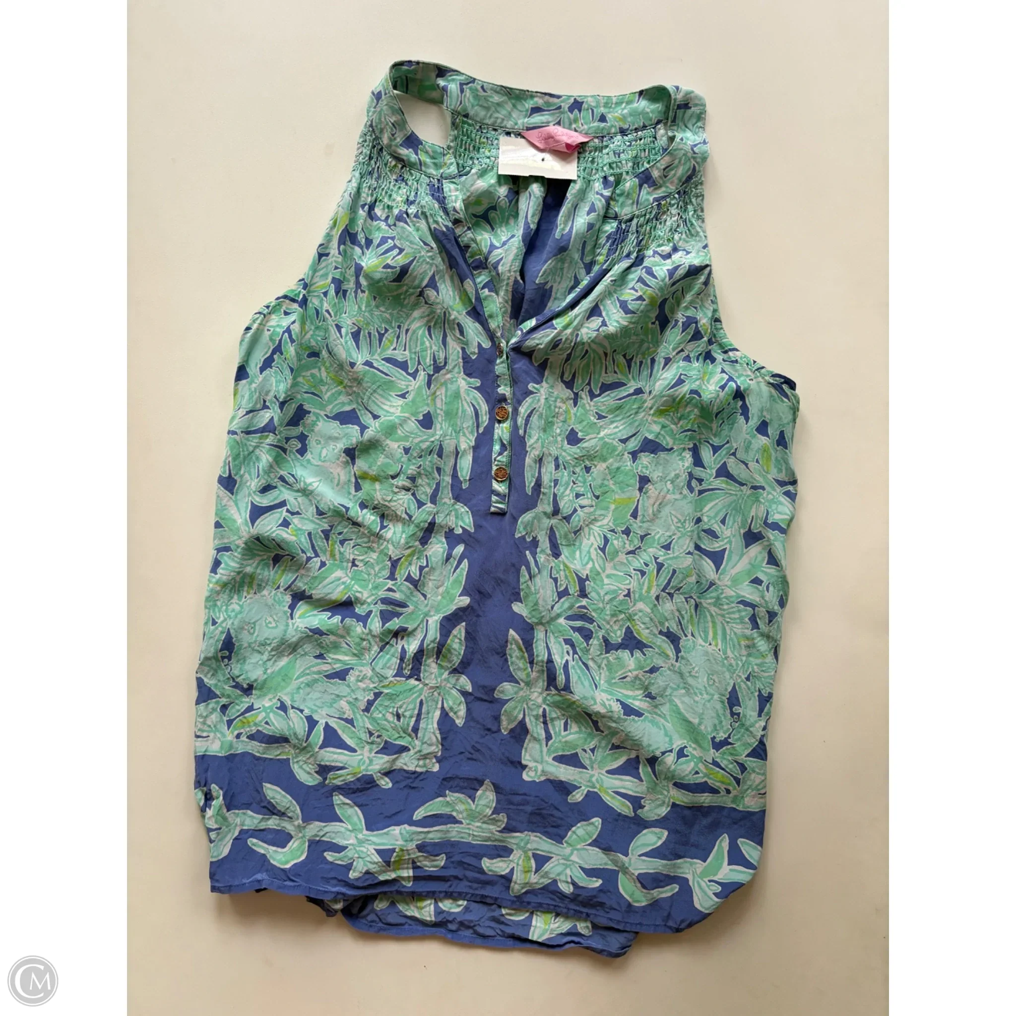 Blouse Designer By Lilly Pulitzer In Multi-colored, Size: L - Image 1