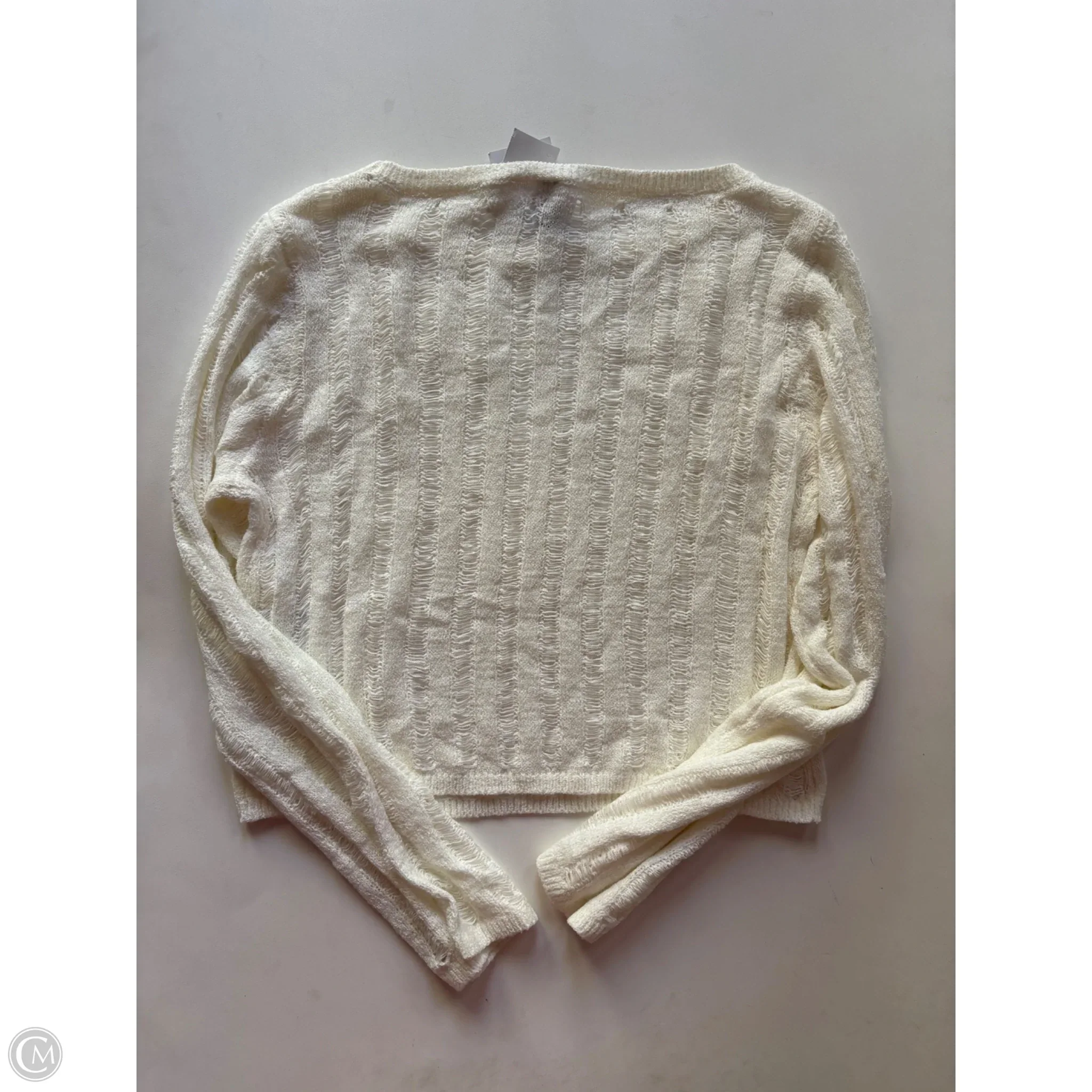 Blouse Long Sleeve By Divided In Cream, Size: S - Image 2