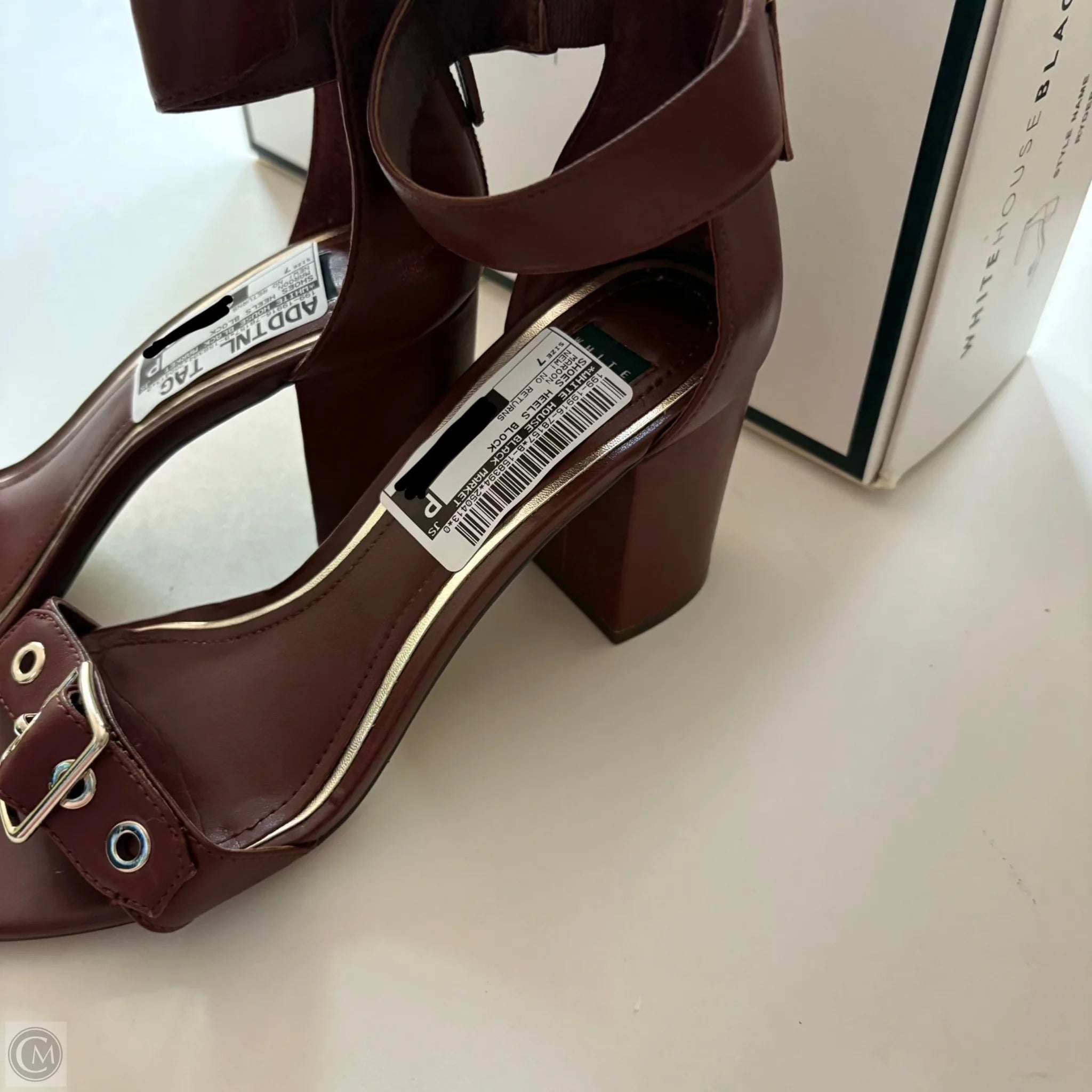 Shoes Heels Block By White House Black Market In Maroon, Size: 7 - Image 3