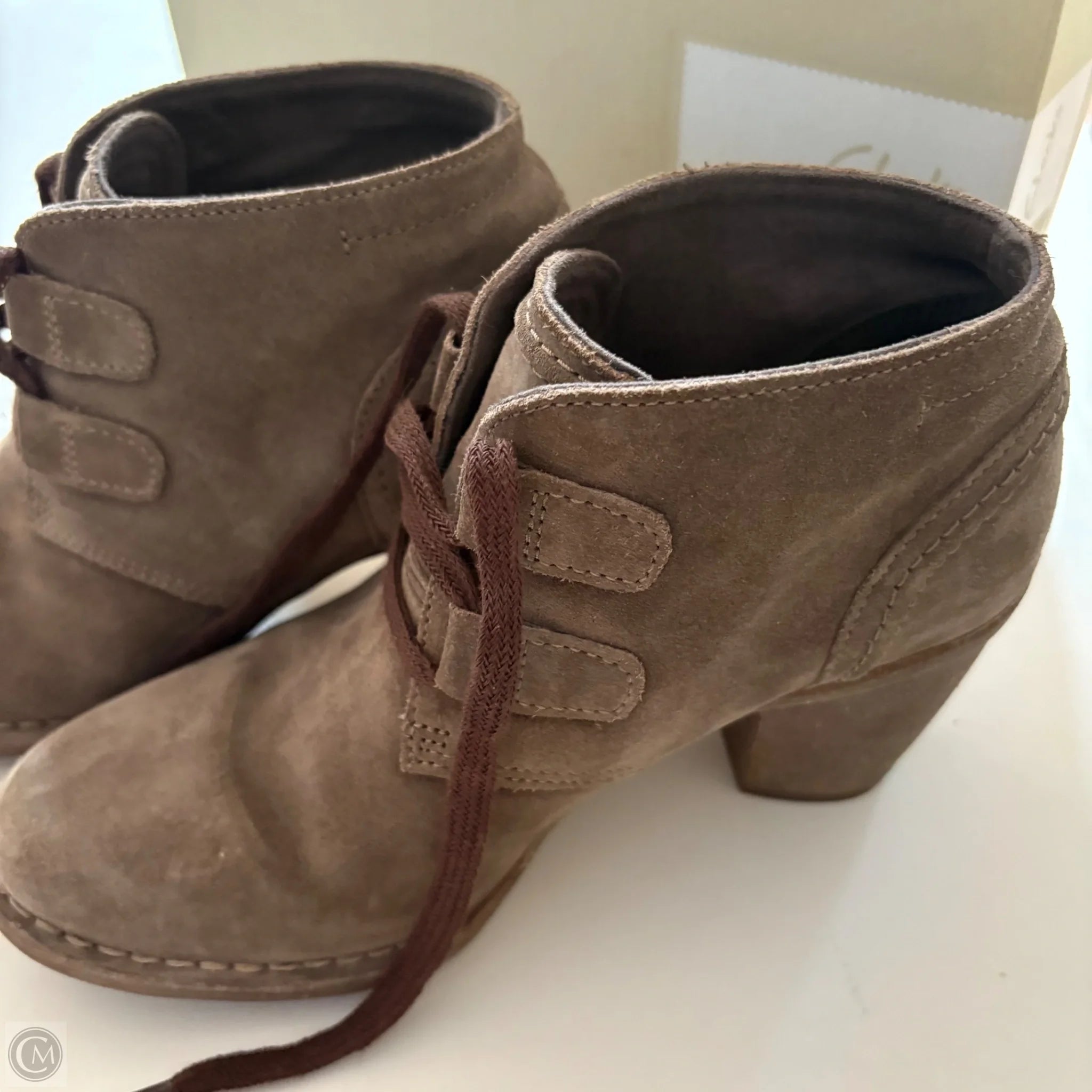 Shoes Heels Block By Clarks In Brown, Size: 7 - Image 3
