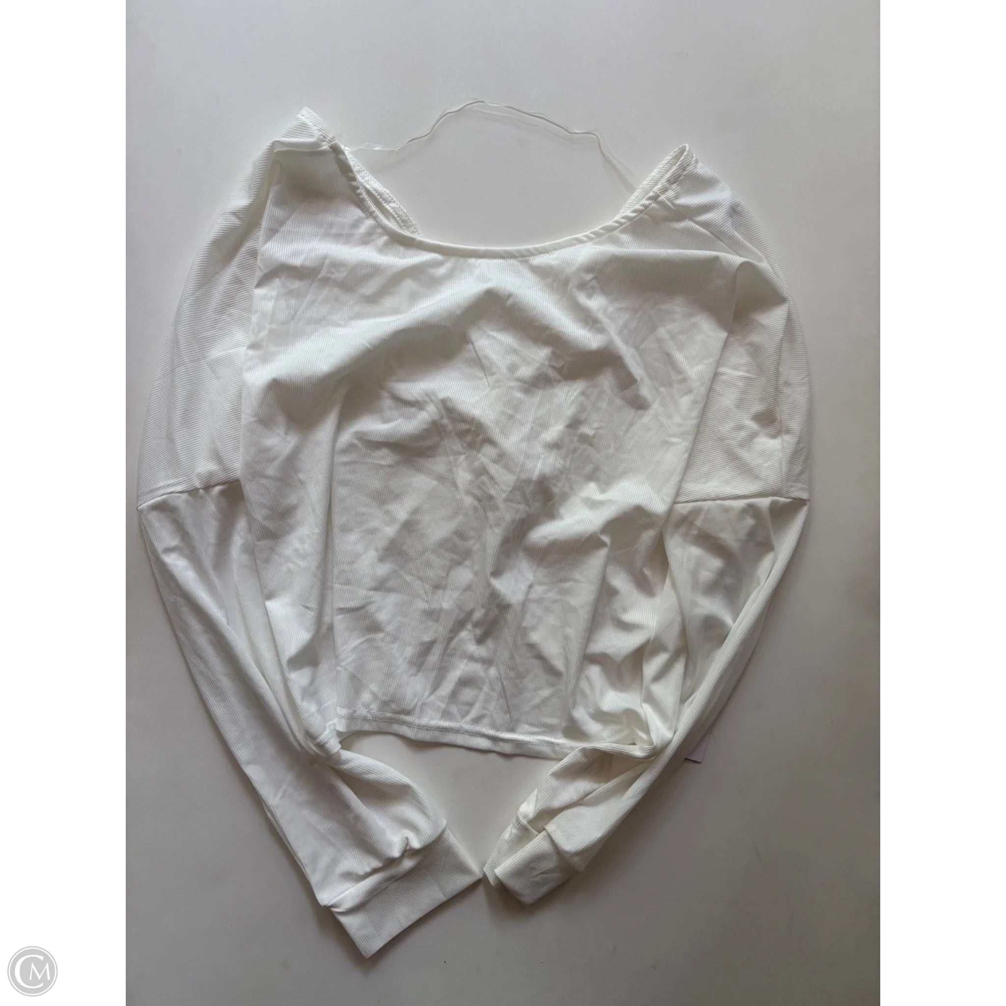 Athletic Top Long Sleeve Crewneck By kimberly In White, Size: Xl - Image 1