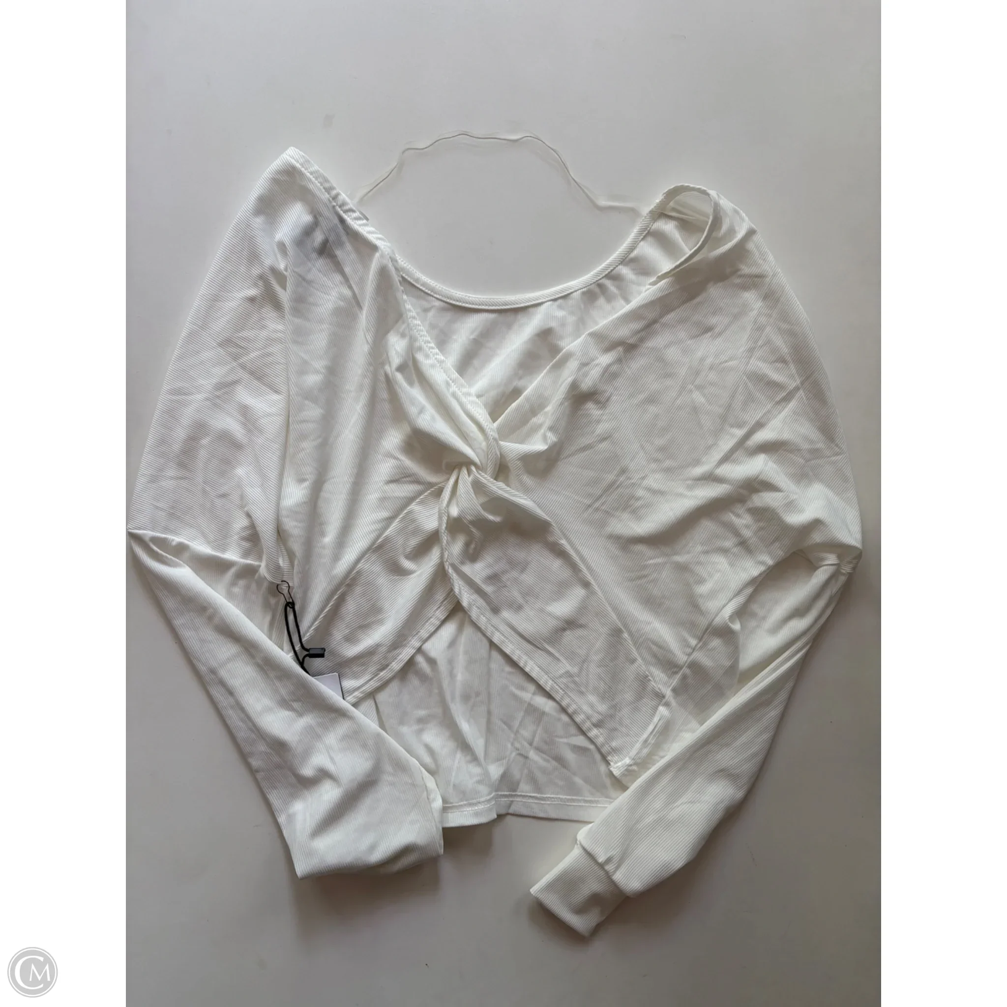 Athletic Top Long Sleeve Crewneck By kimberly In White, Size: Xl - Image 2