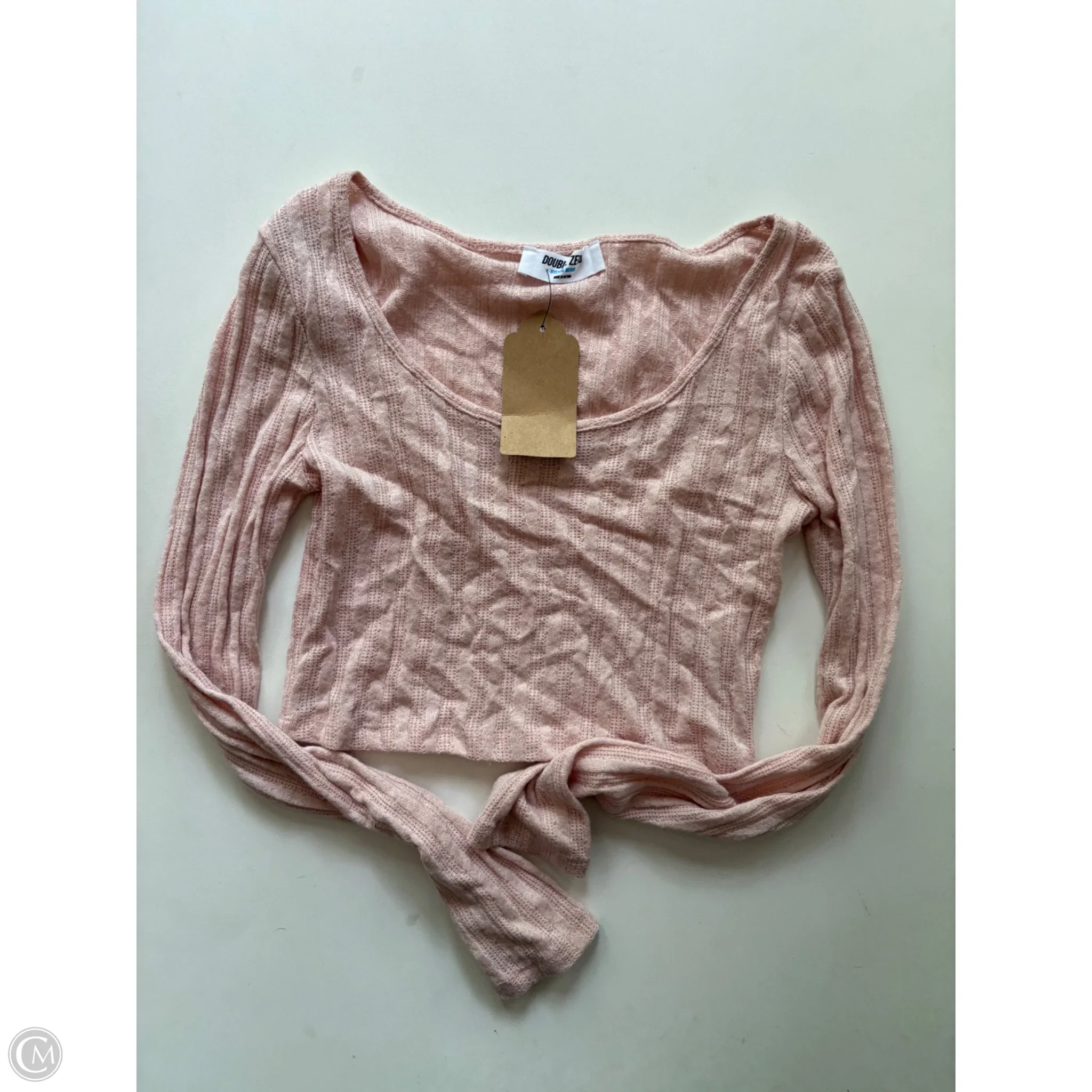 Blouse Long Sleeve By Double Zero In Pink, Size: M - Image 1