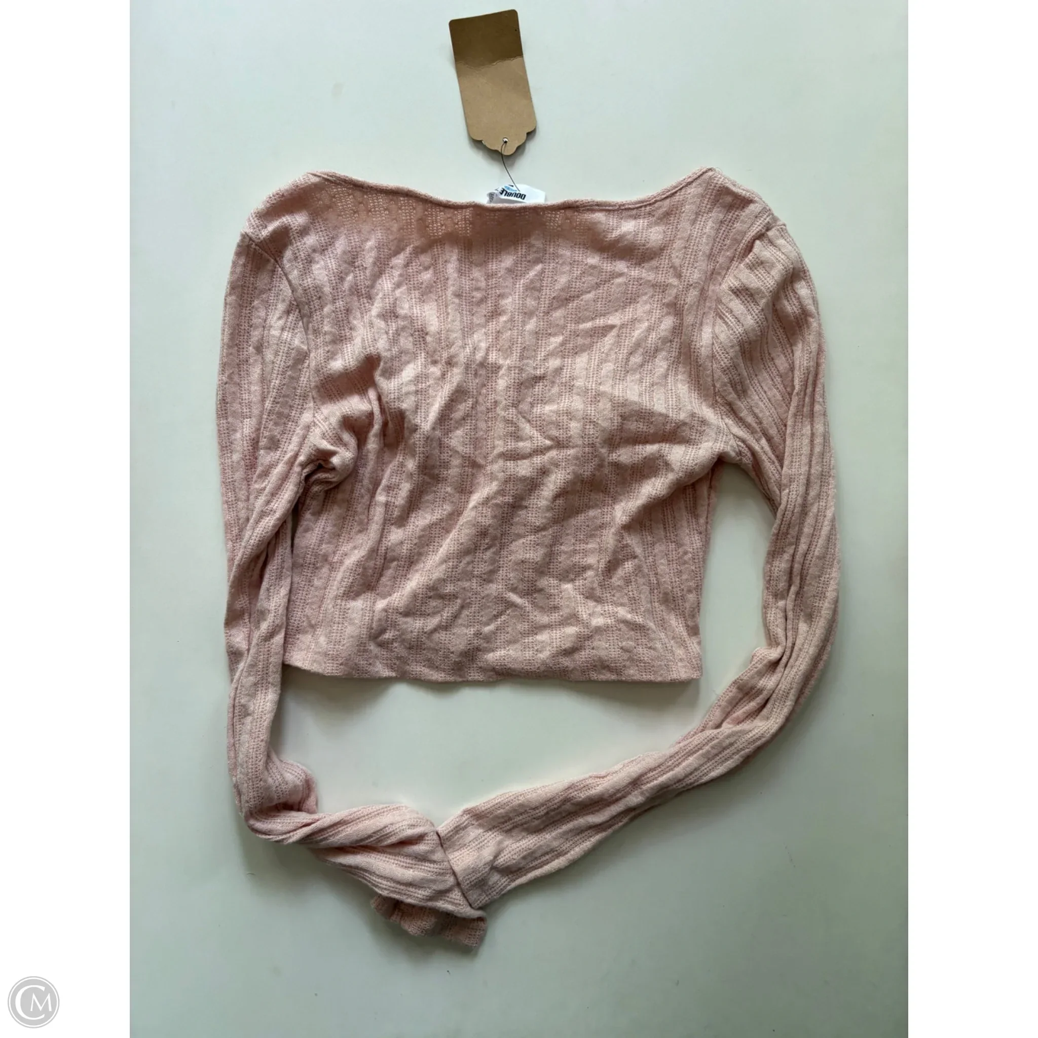 Blouse Long Sleeve By Double Zero In Pink, Size: M - Image 2