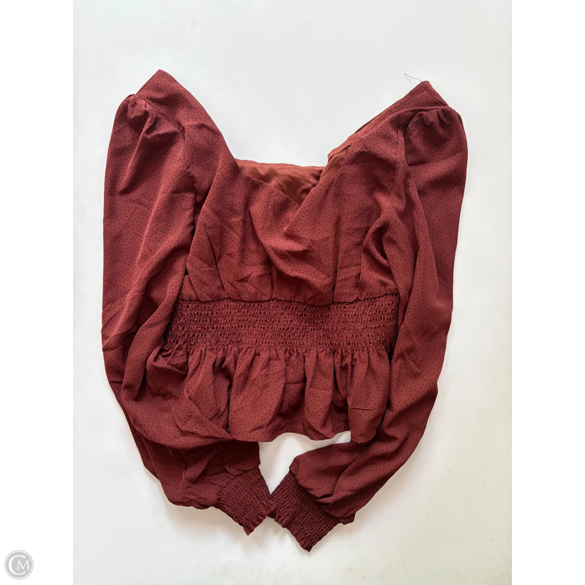 Blouse Long Sleeve By Paper Crane In Brown, Size: S - Image 2