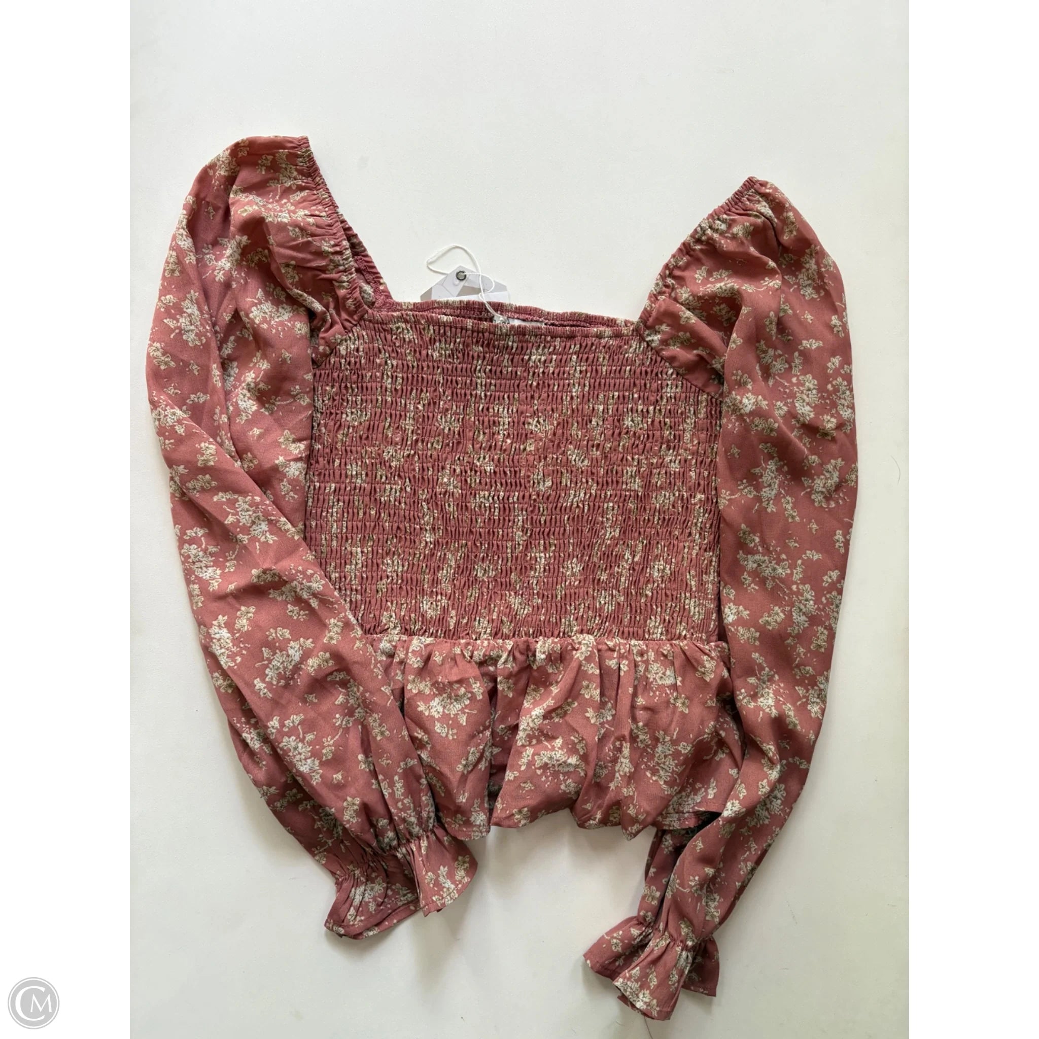 Blouse Long Sleeve By Paper Crane In Pink, Size: S - Image 1