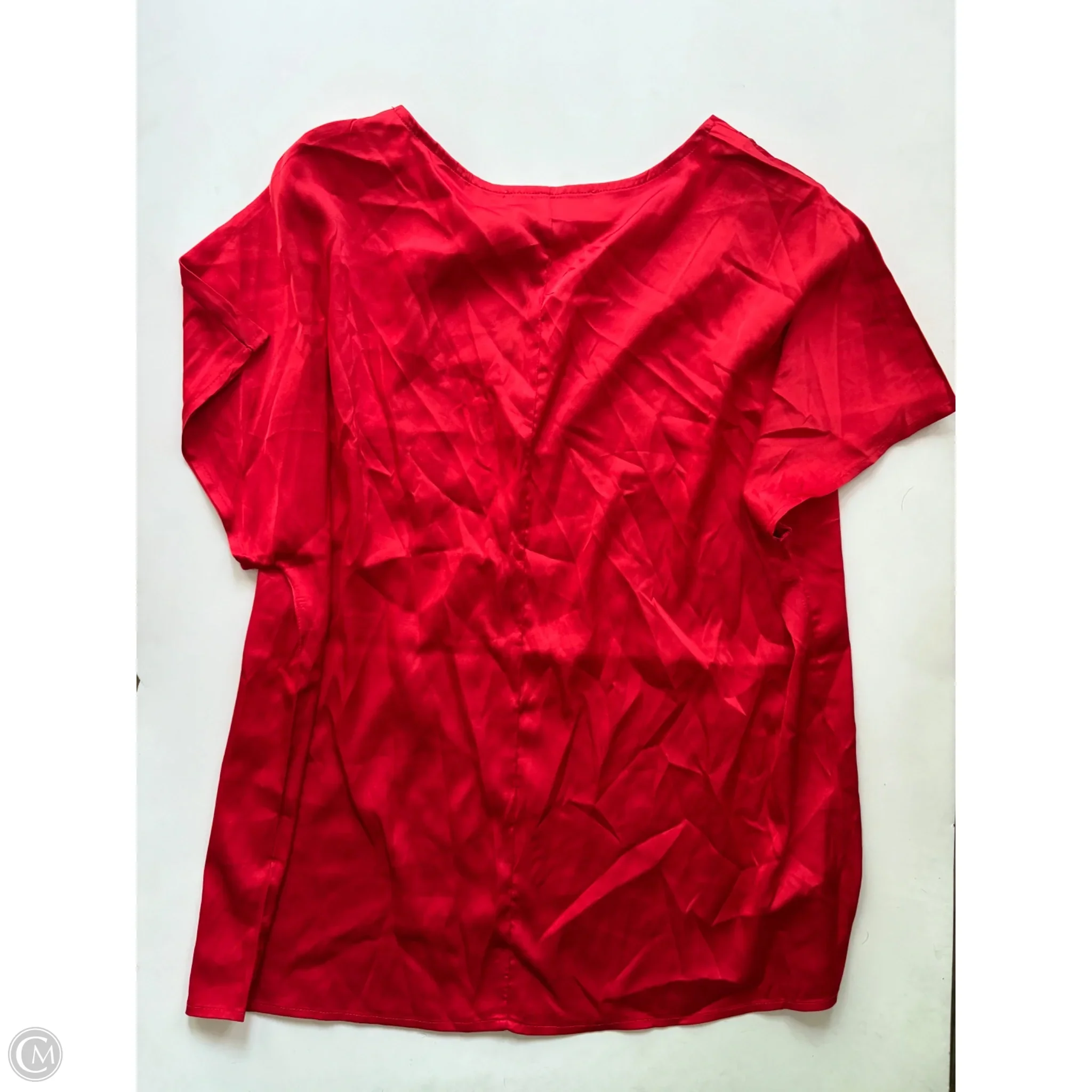 Blouse Short Sleeve By vine and love In Red, Size: M - Image 2