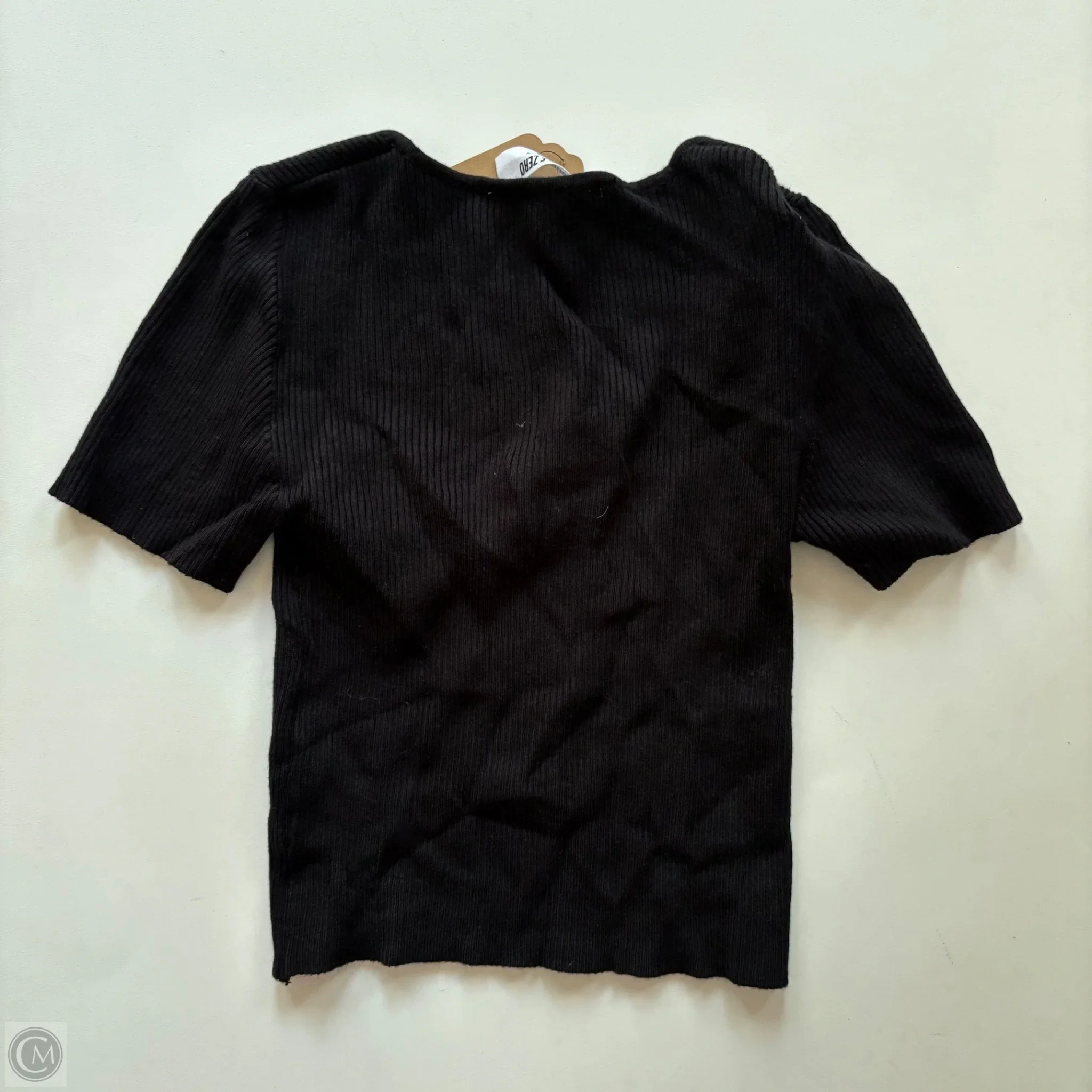 Blouse Short Sleeve By Double Zero In Black, Size: M - Image 2