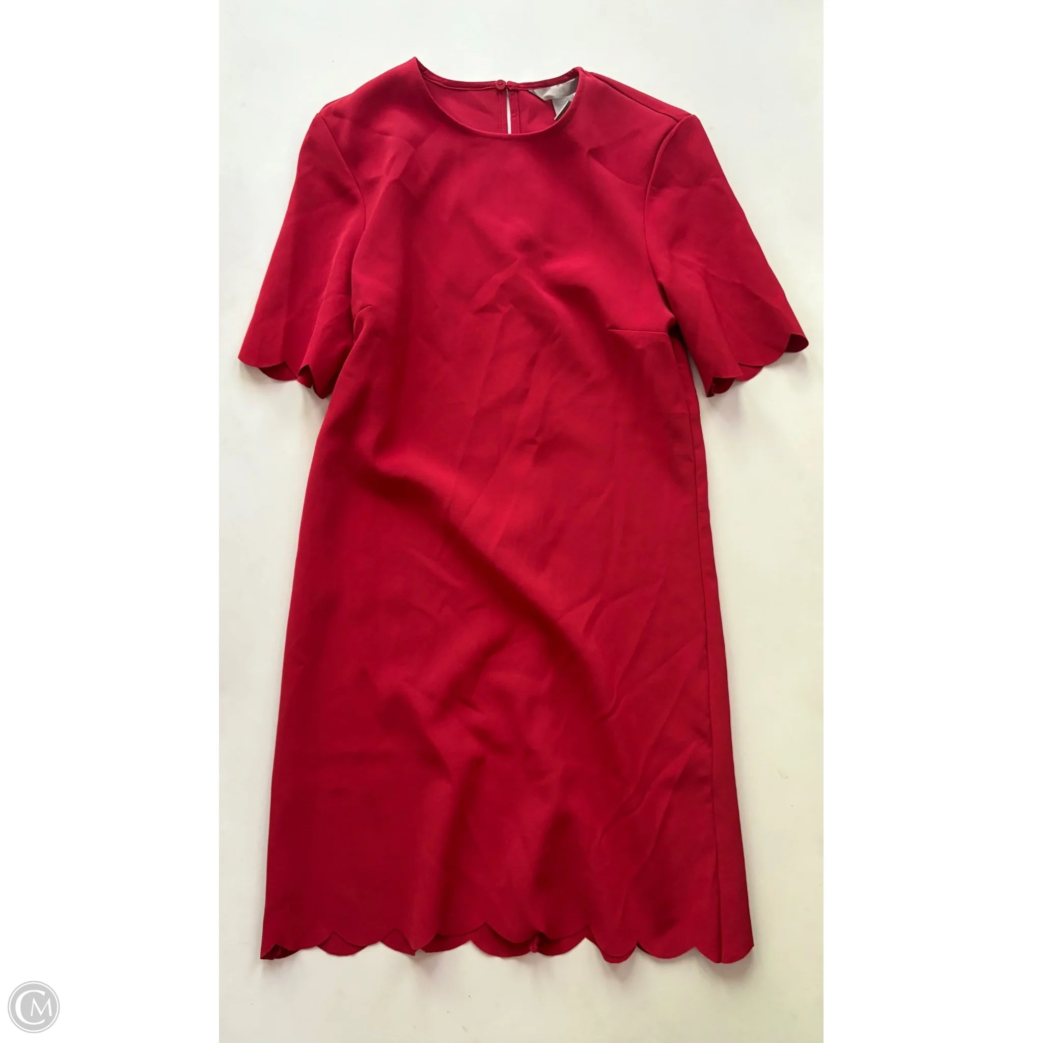 Dress Casual Midi By H&m In Red, Size: Xs - Image 1