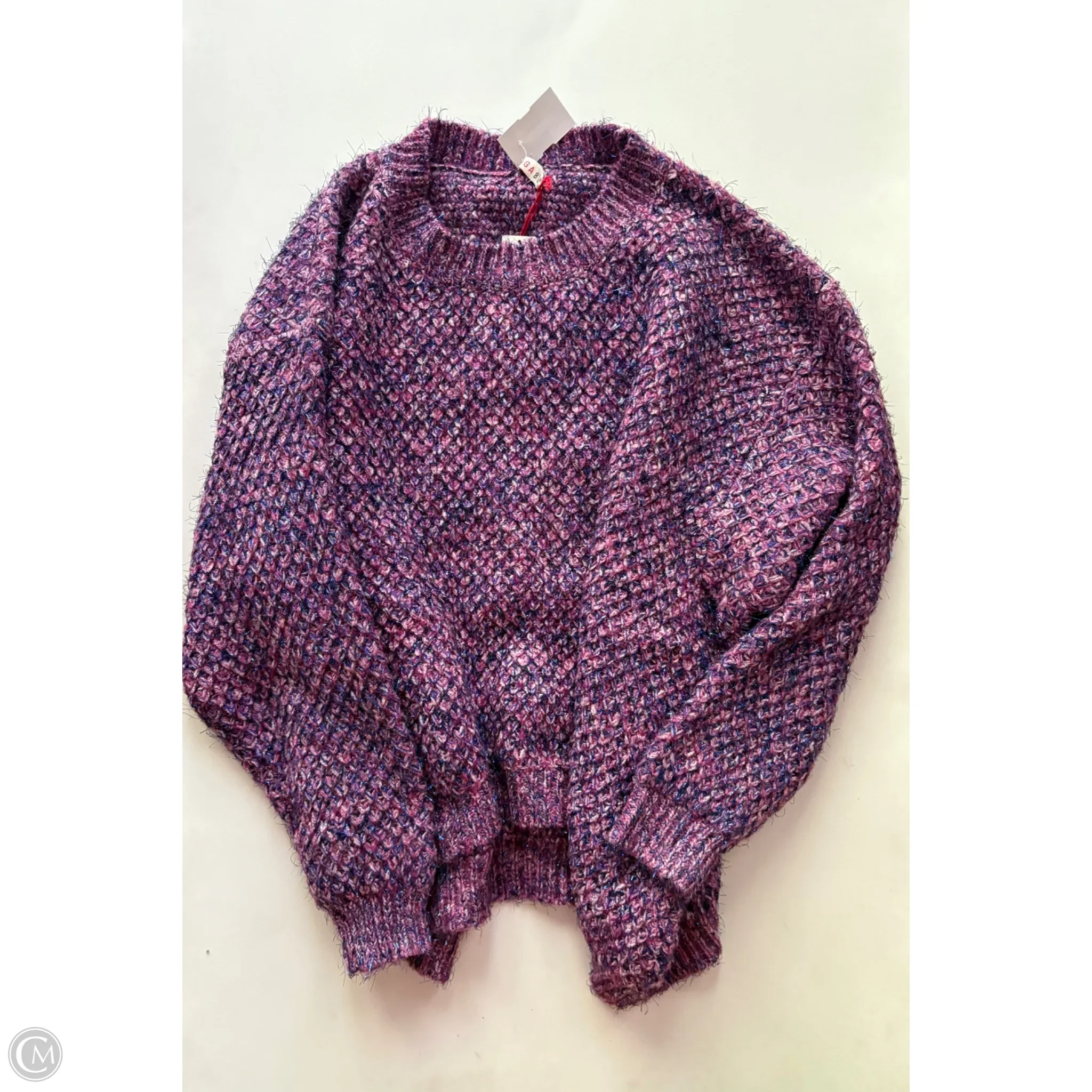 Sweater By Anthropologie In Purple, Size: 1x - Image 1
