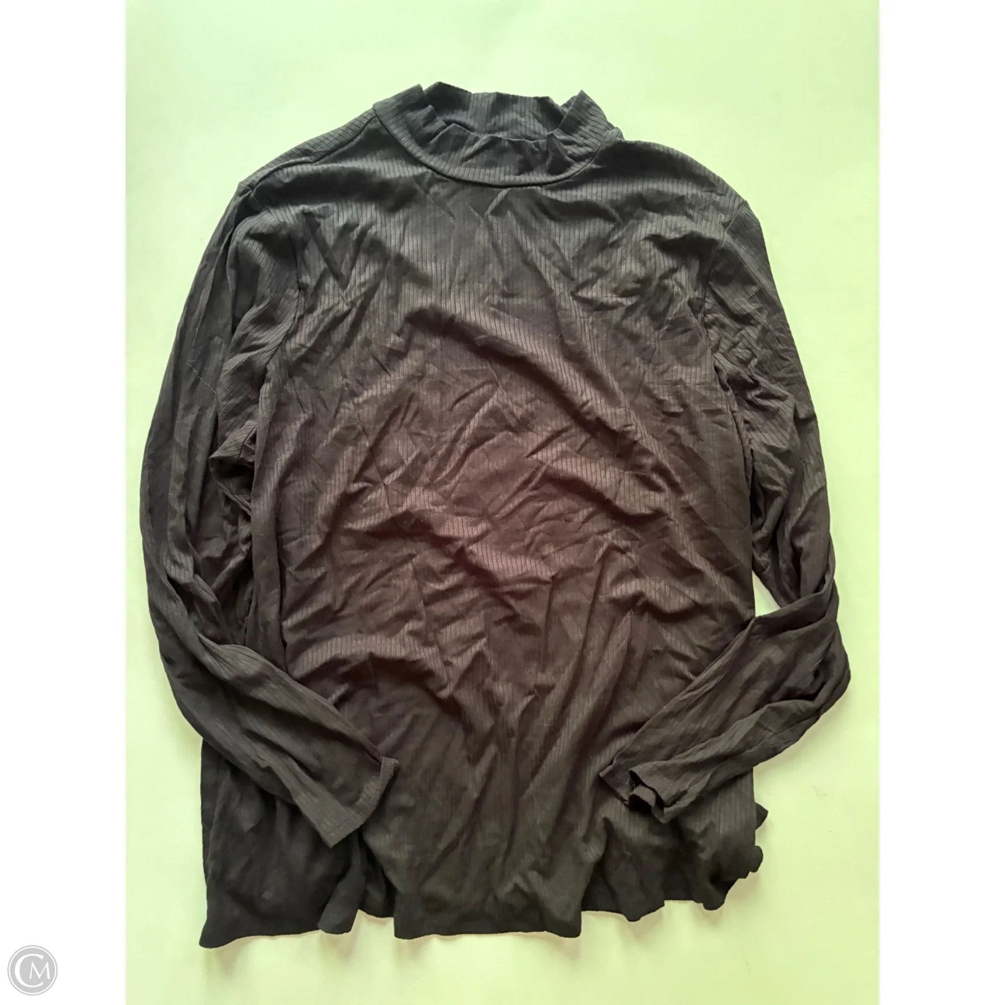 Blouse Long Sleeve By Old Navy In Black, Size: Xl - Image 1