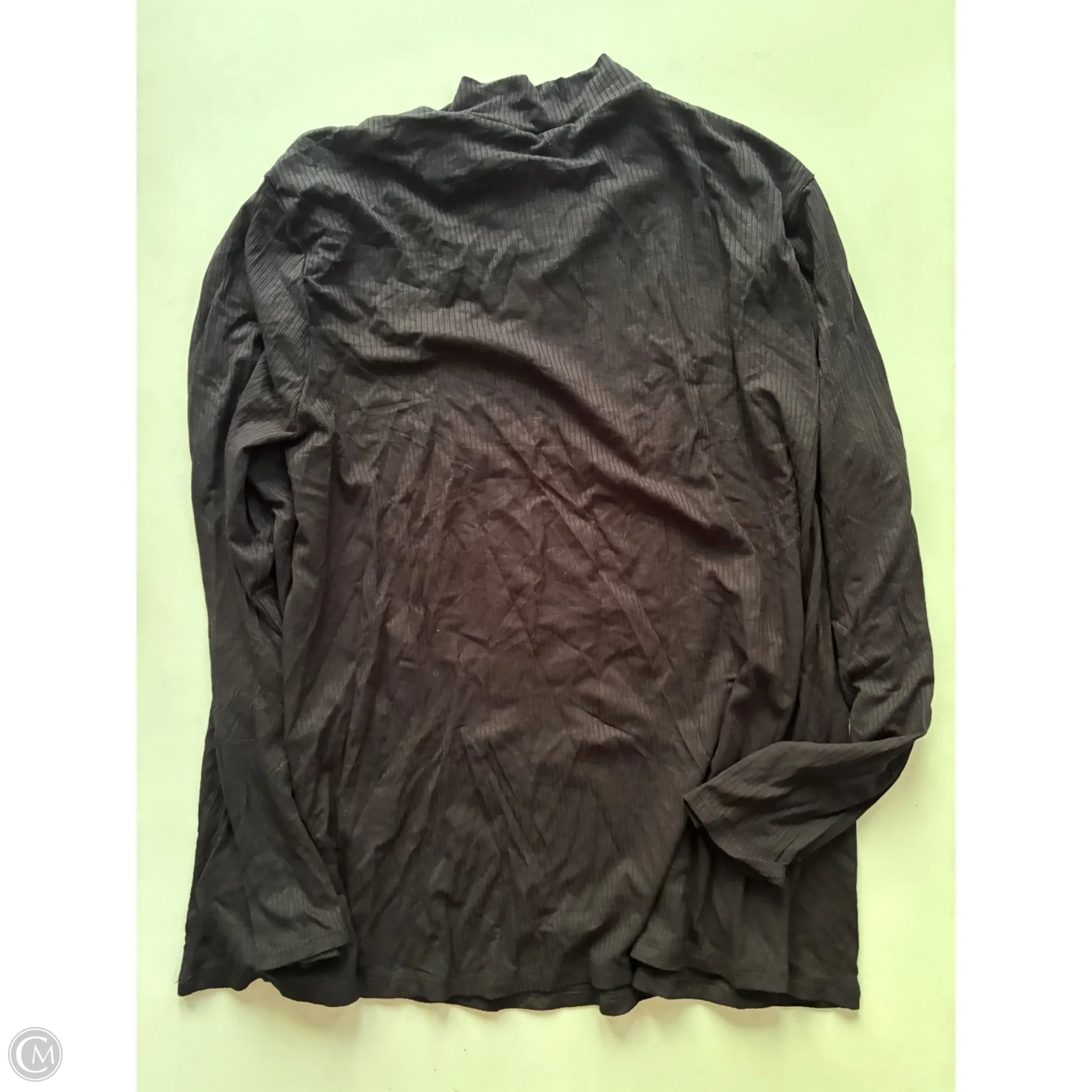 Blouse Long Sleeve By Old Navy In Black, Size: Xl - Image 2
