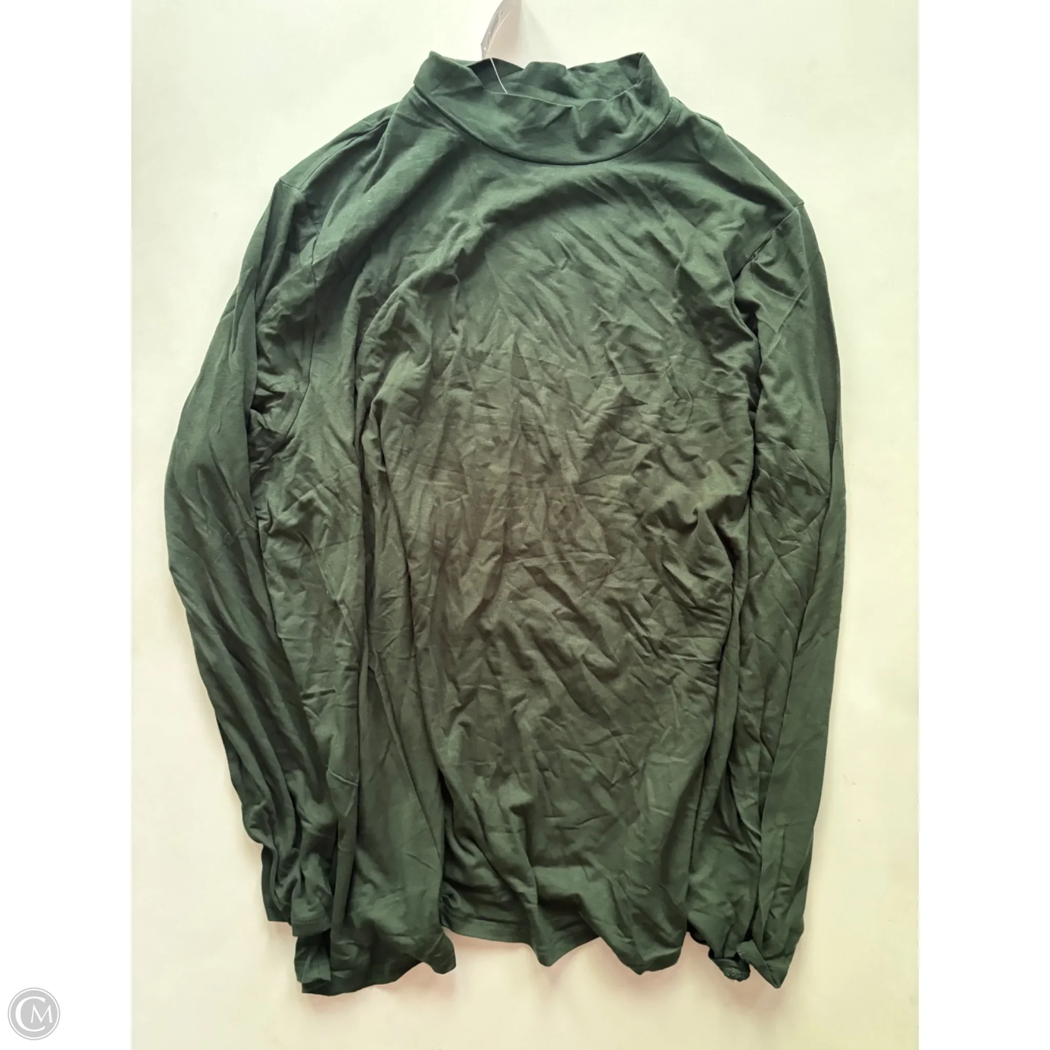Blouse Long Sleeve By Old Navy In Green, Size: Xl - Image 1