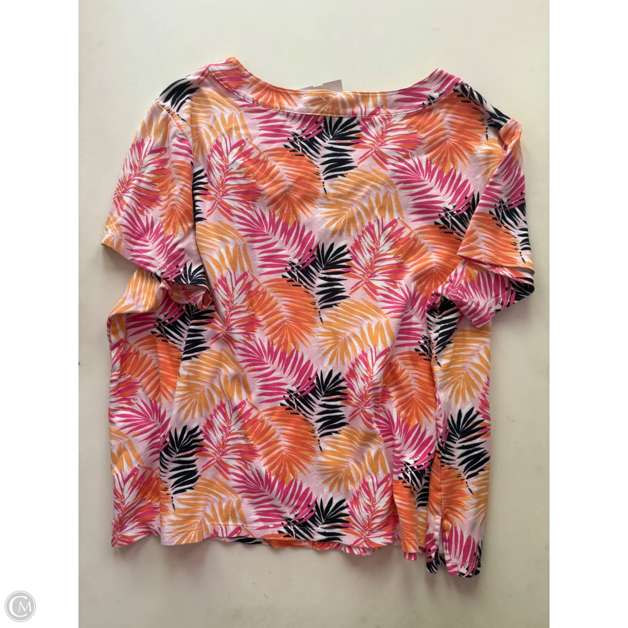 Blouse Short Sleeve By Kim Rogers In Pink, Size: 2x - Image 2
