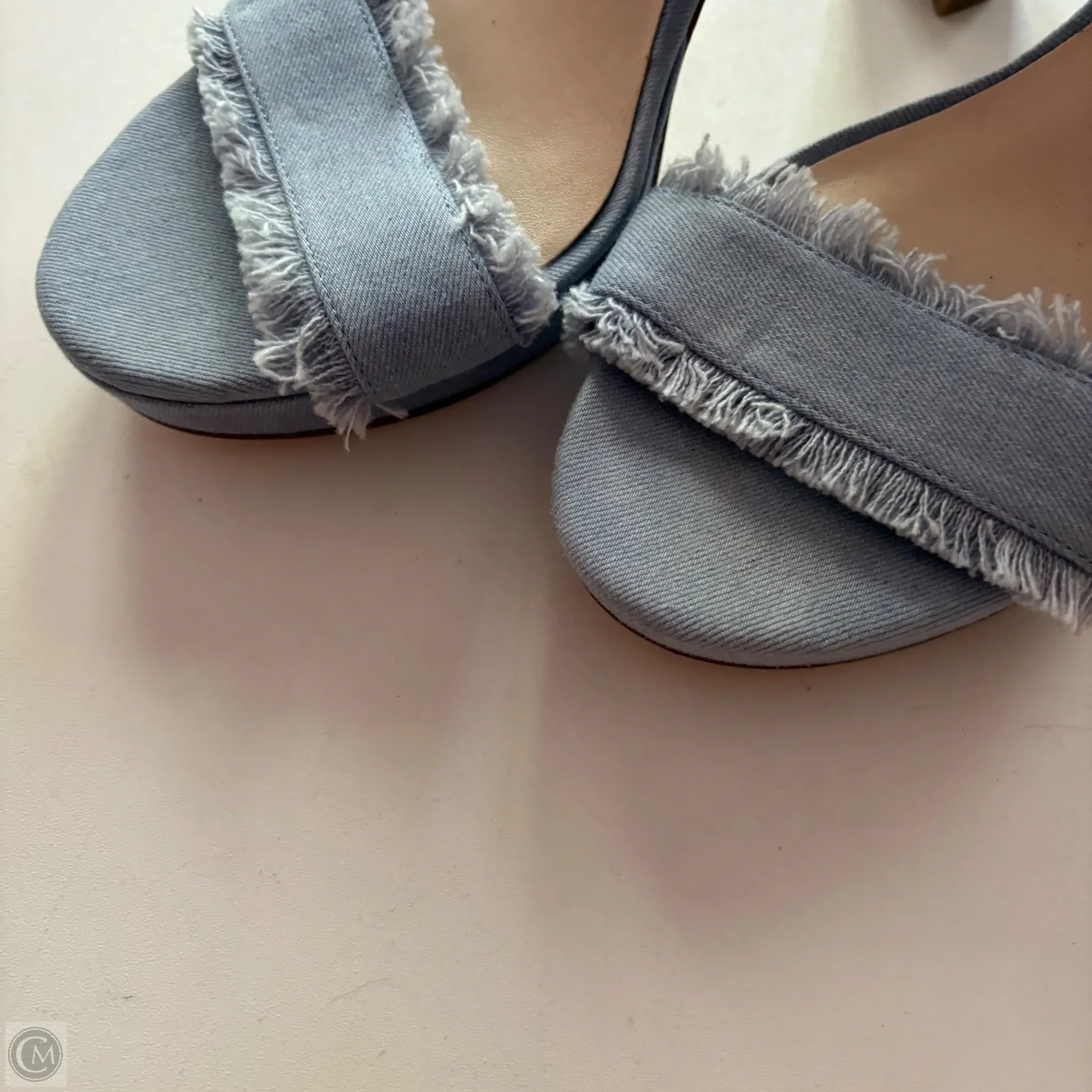 Shoes Heels Block By Nine West In Blue, Size: 8 - Image 3