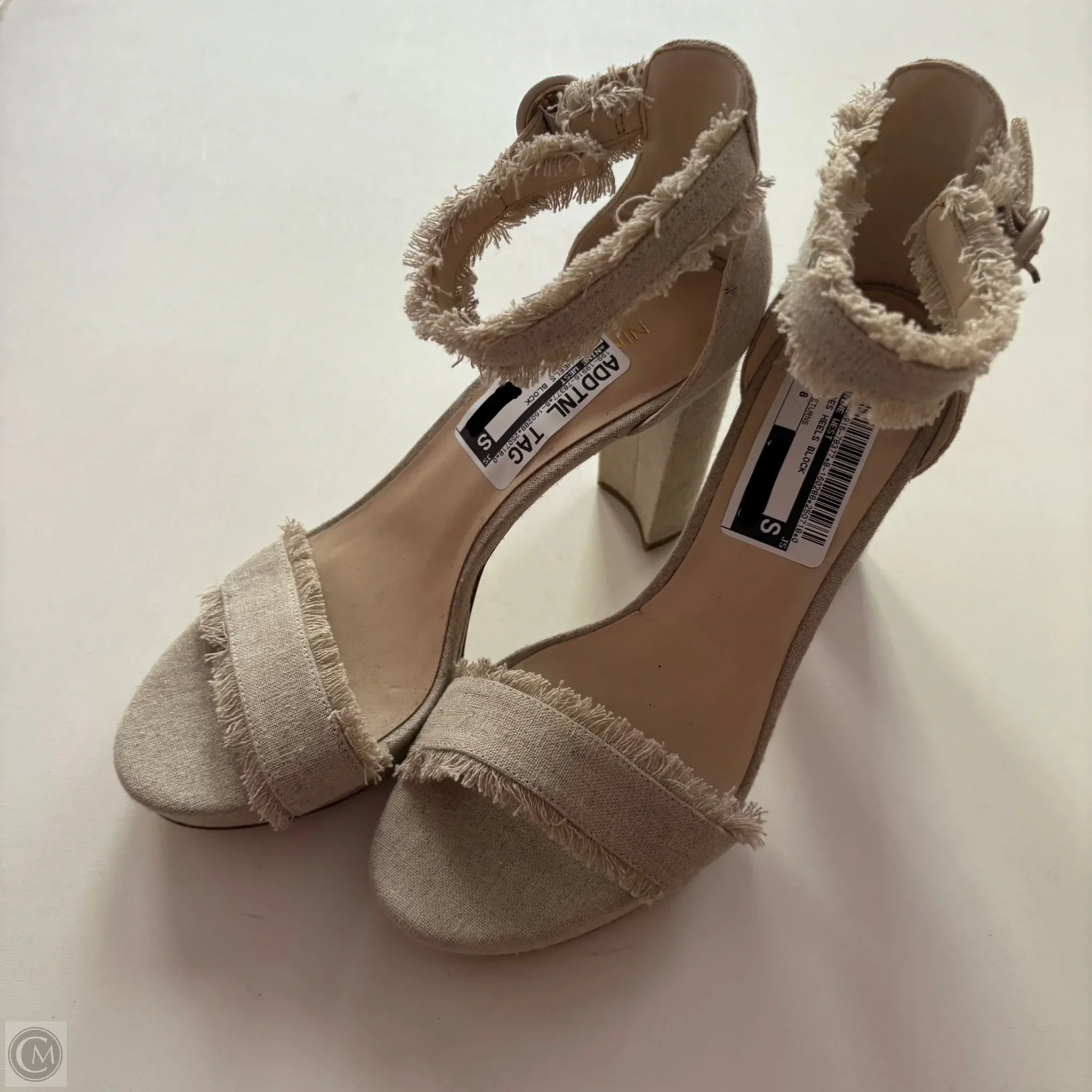 Shoes Heels Block By Nine West In Tan, Size: 8