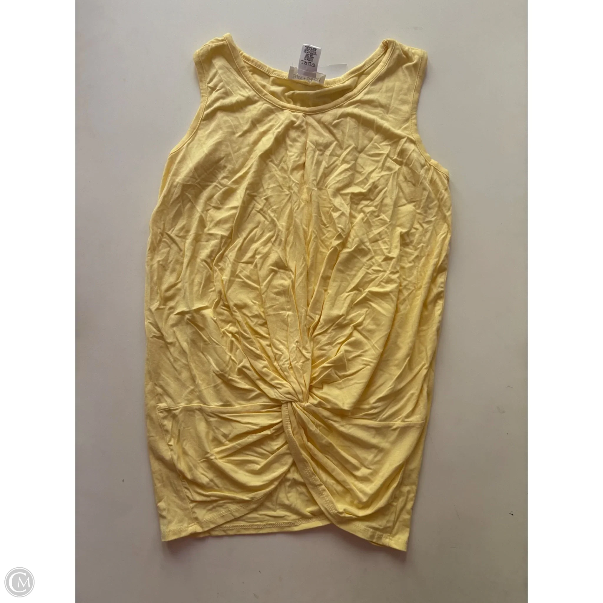 Blouse Sleeveless By elan + grace In Yellow, Size: Xs - Image 1