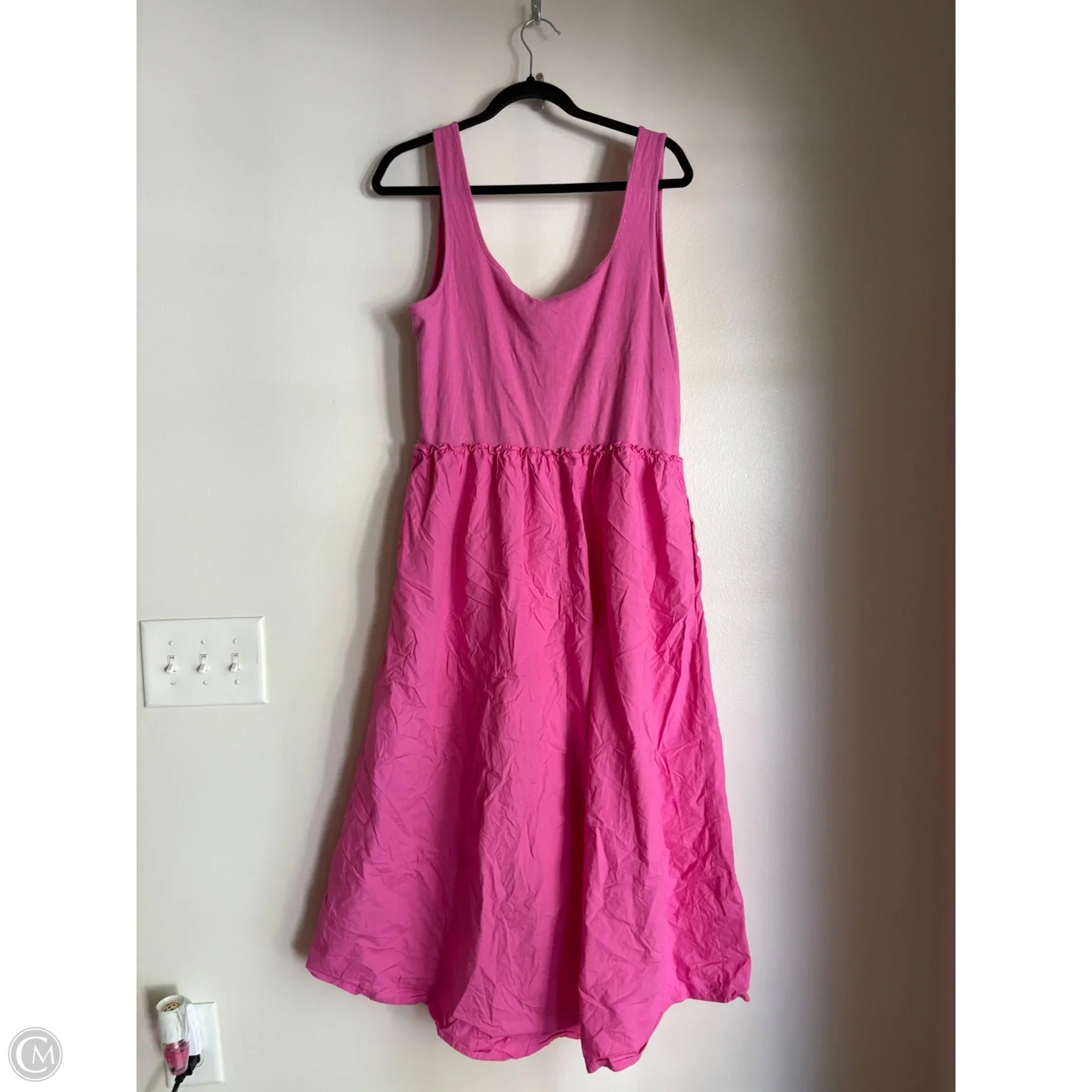 Dress Casual Midi By A New Day In Pink, Size: Xl - Image 2