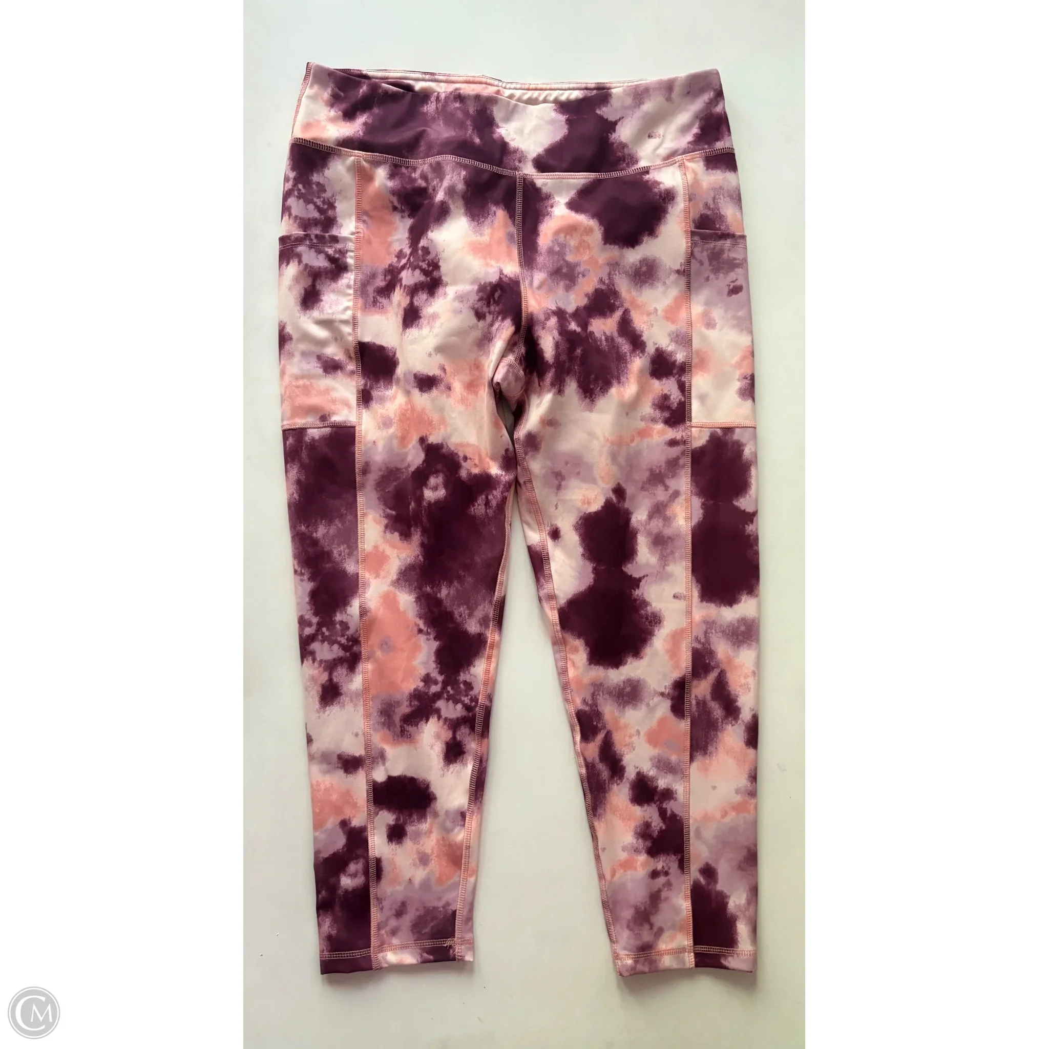 Athletic Leggings By Cato In Purple, Size: Xl