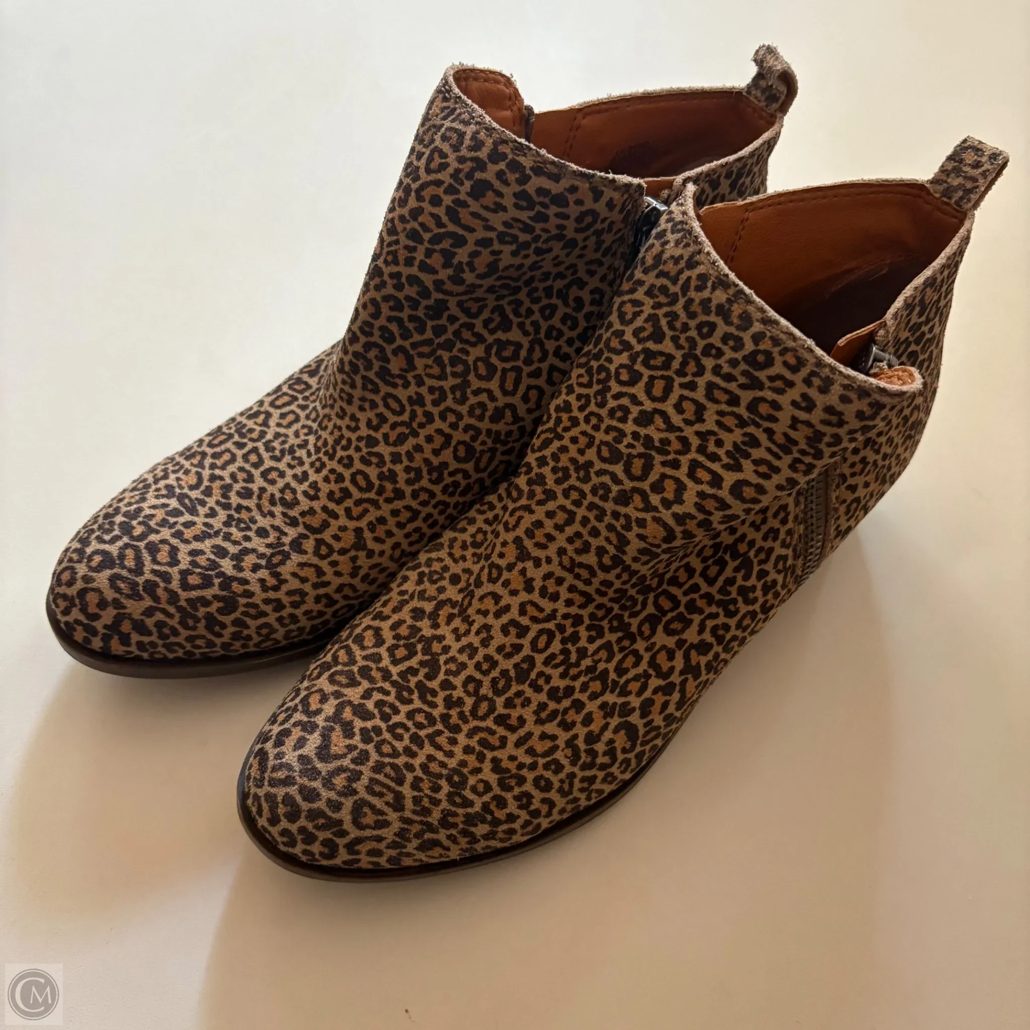Shoes Heels Block By Lucky Brand In Leopard Print, Size: 8.5 - Image 1