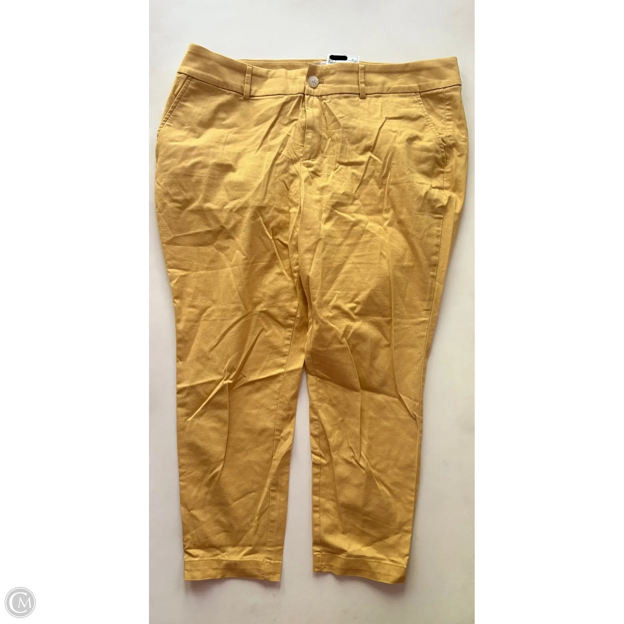 Jeans Skinny By Loft In Yellow, Size: 18 - Image 1
