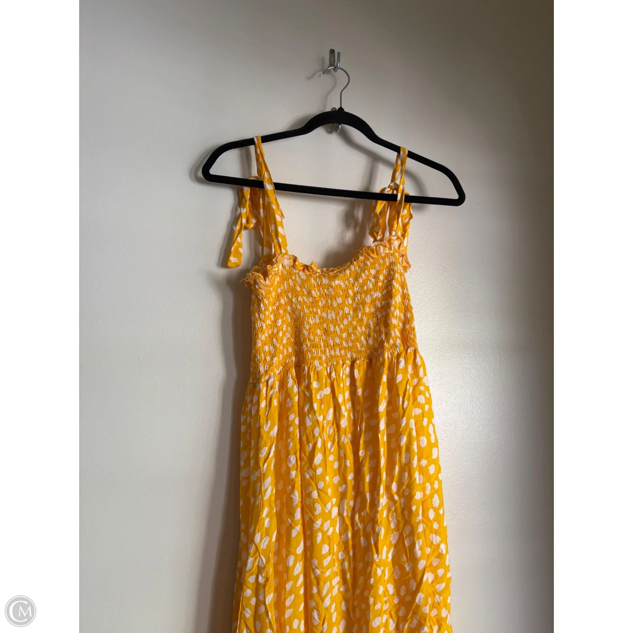 Dress Casual Midi By r. vicimos In Yellow, Size: Xl - Image 3
