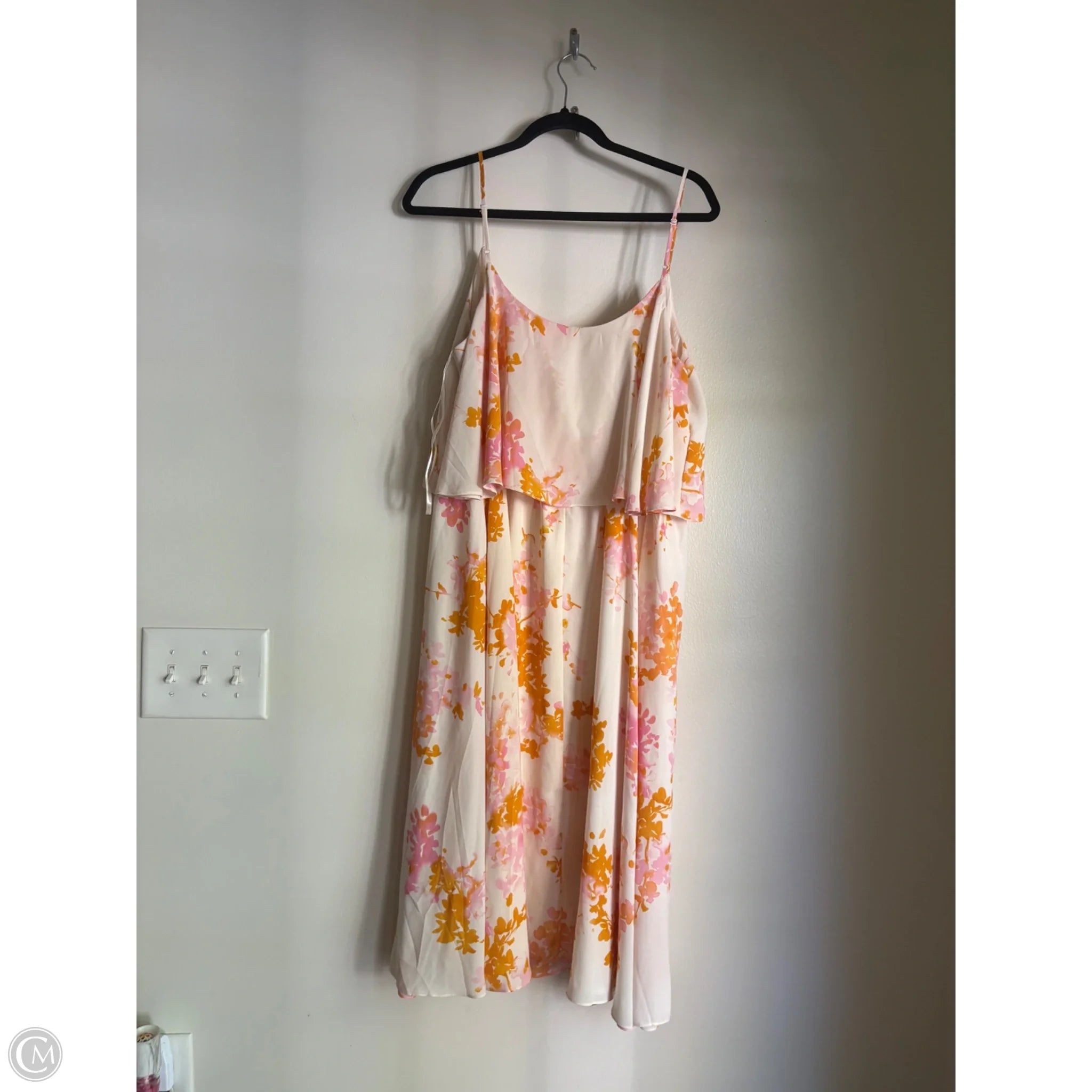Dress Casual Midi By Paper Crown In Floral Print, Size: L - Image 2