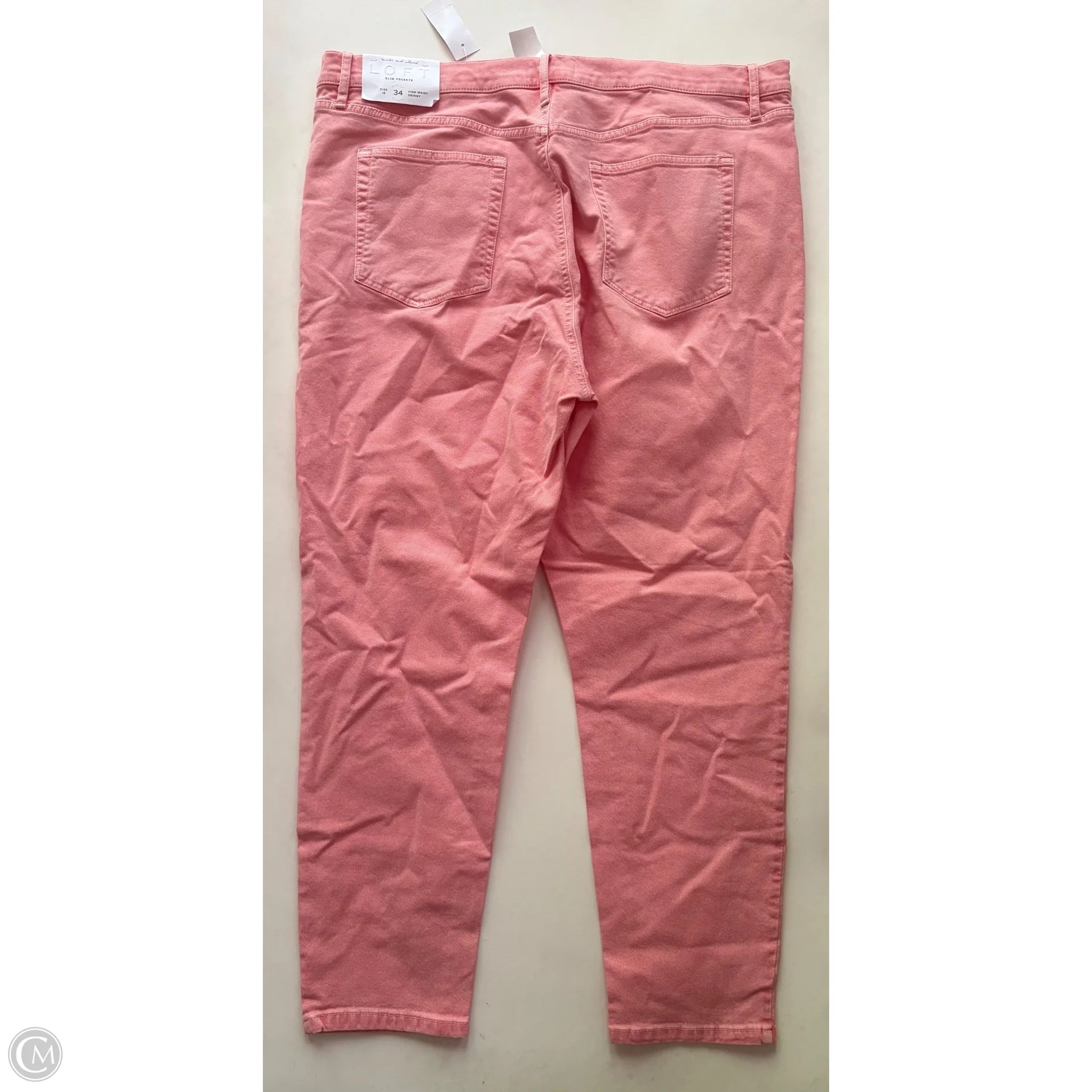 Jeans Skinny By Loft In Pink, Size: 18 - Image 2
