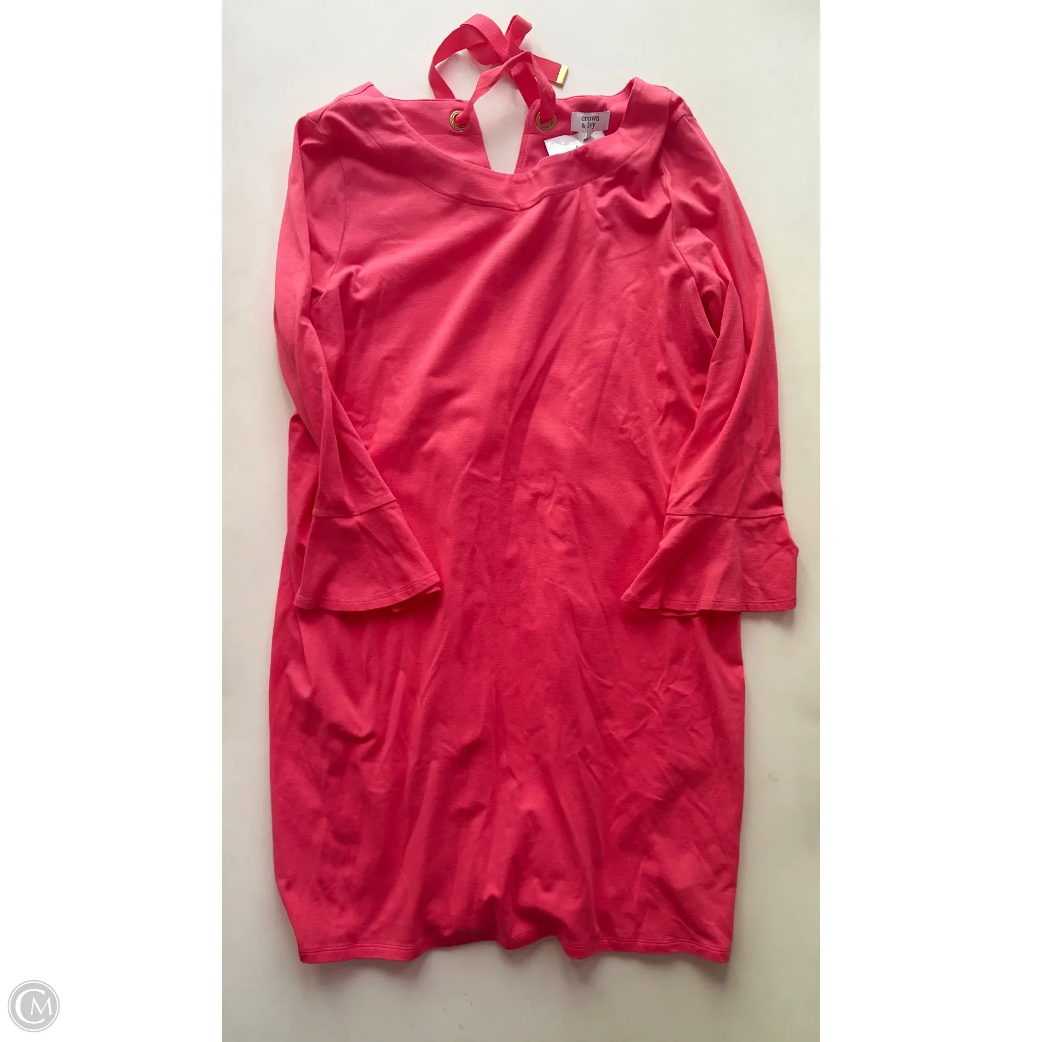 Dress Casual Midi By Crown And Ivy In Pink, Size: L - Image 1