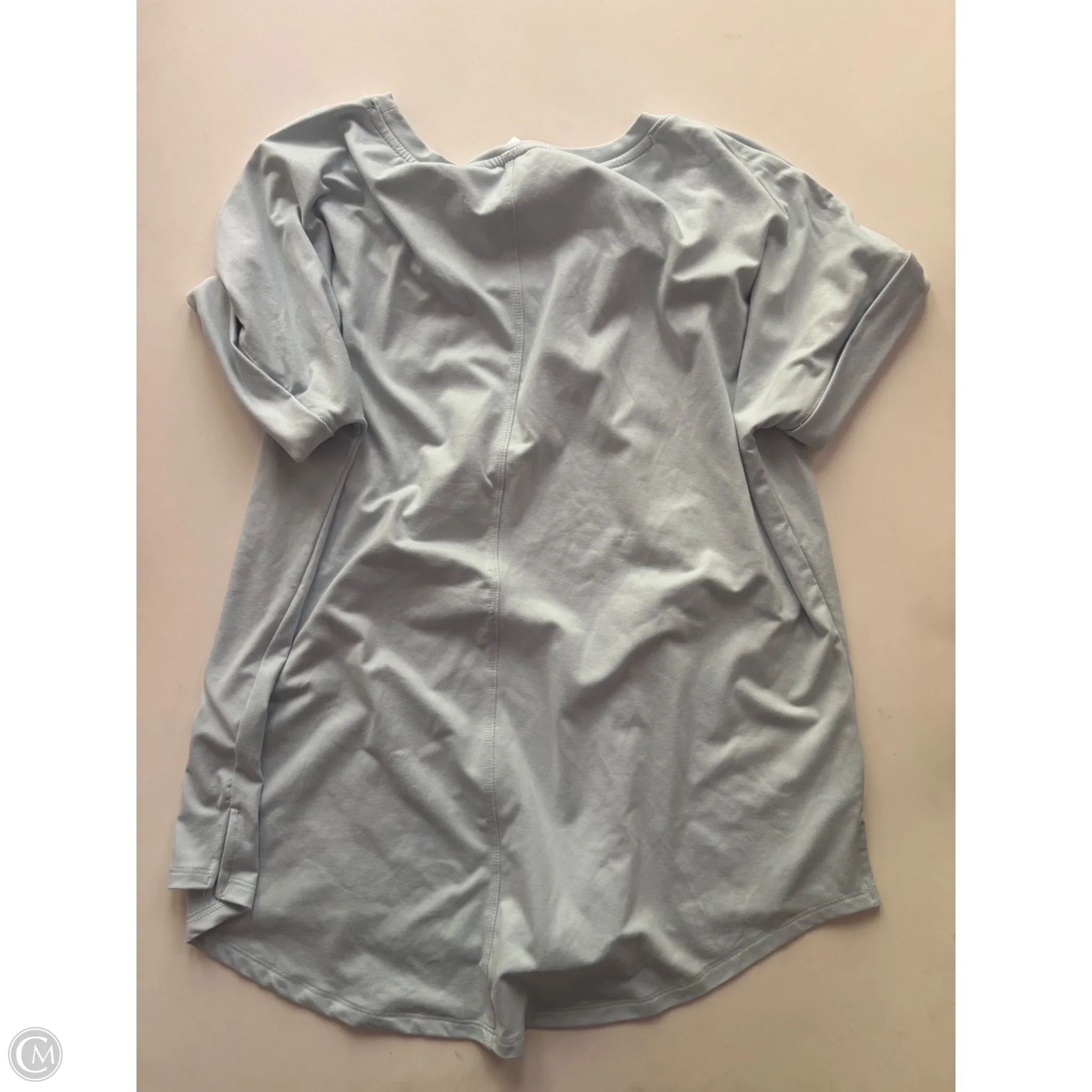 Blouse Short Sleeve By Wonderly In Blue, Size: M - Image 2