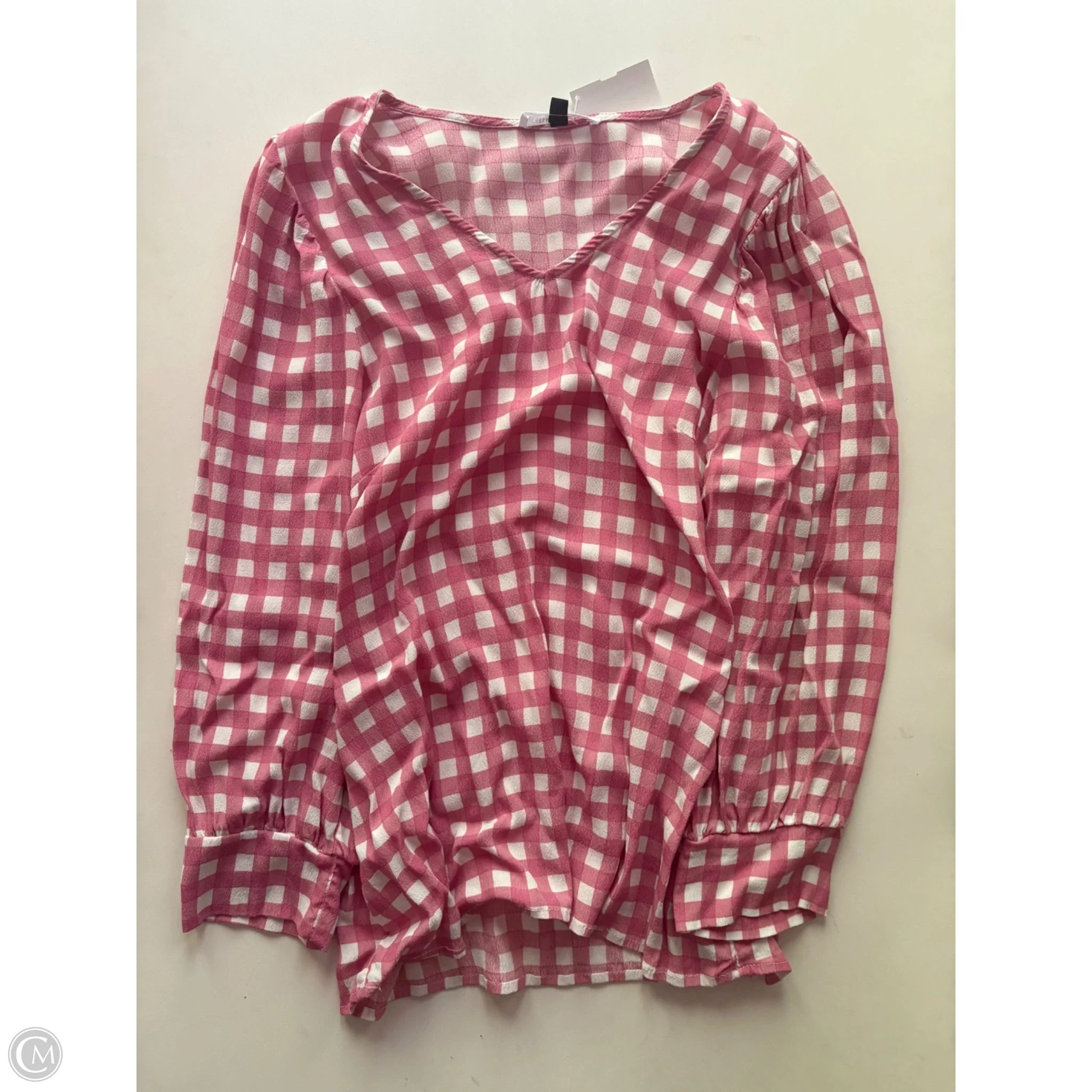 Blouse Long Sleeve By michelle mcdowell In Pink, Size: L - Image 1
