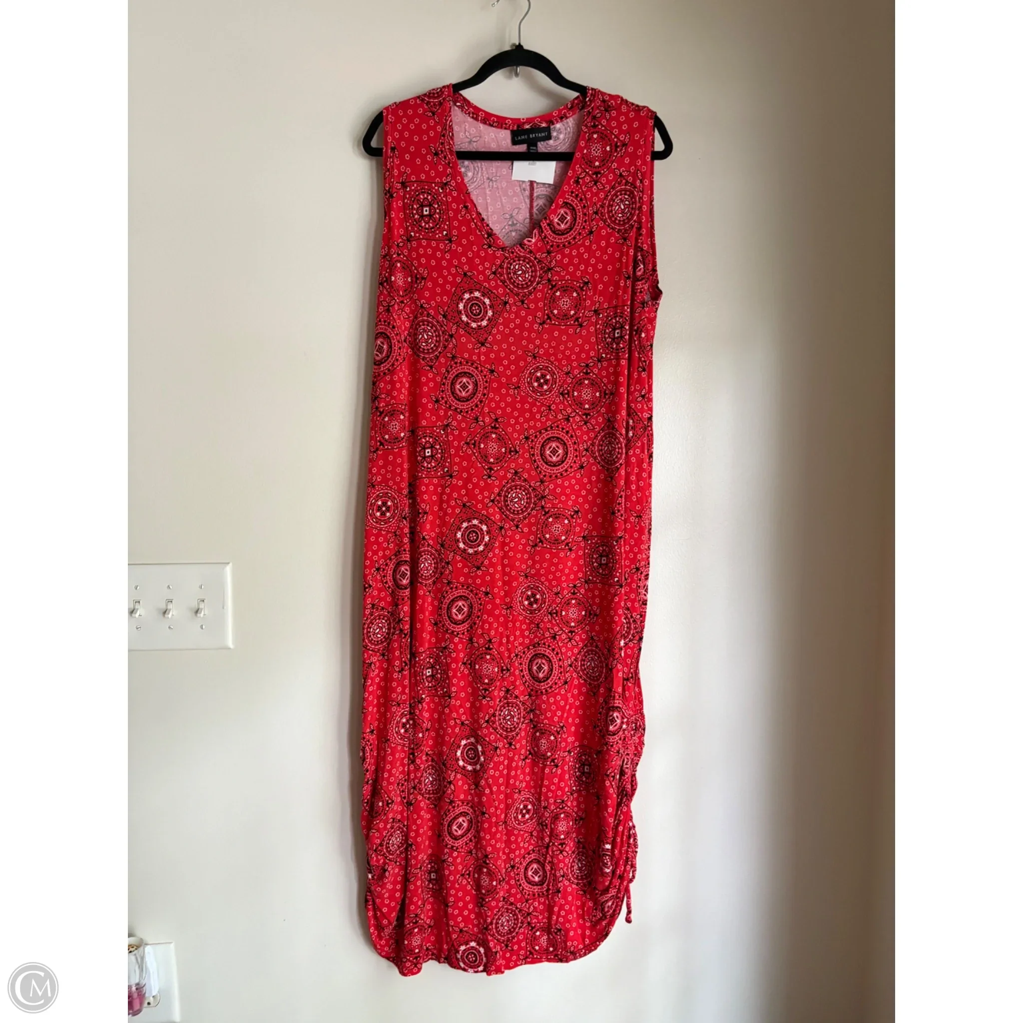 Dress Casual Midi By Lane Bryant In Red, Size: 18 - Image 1