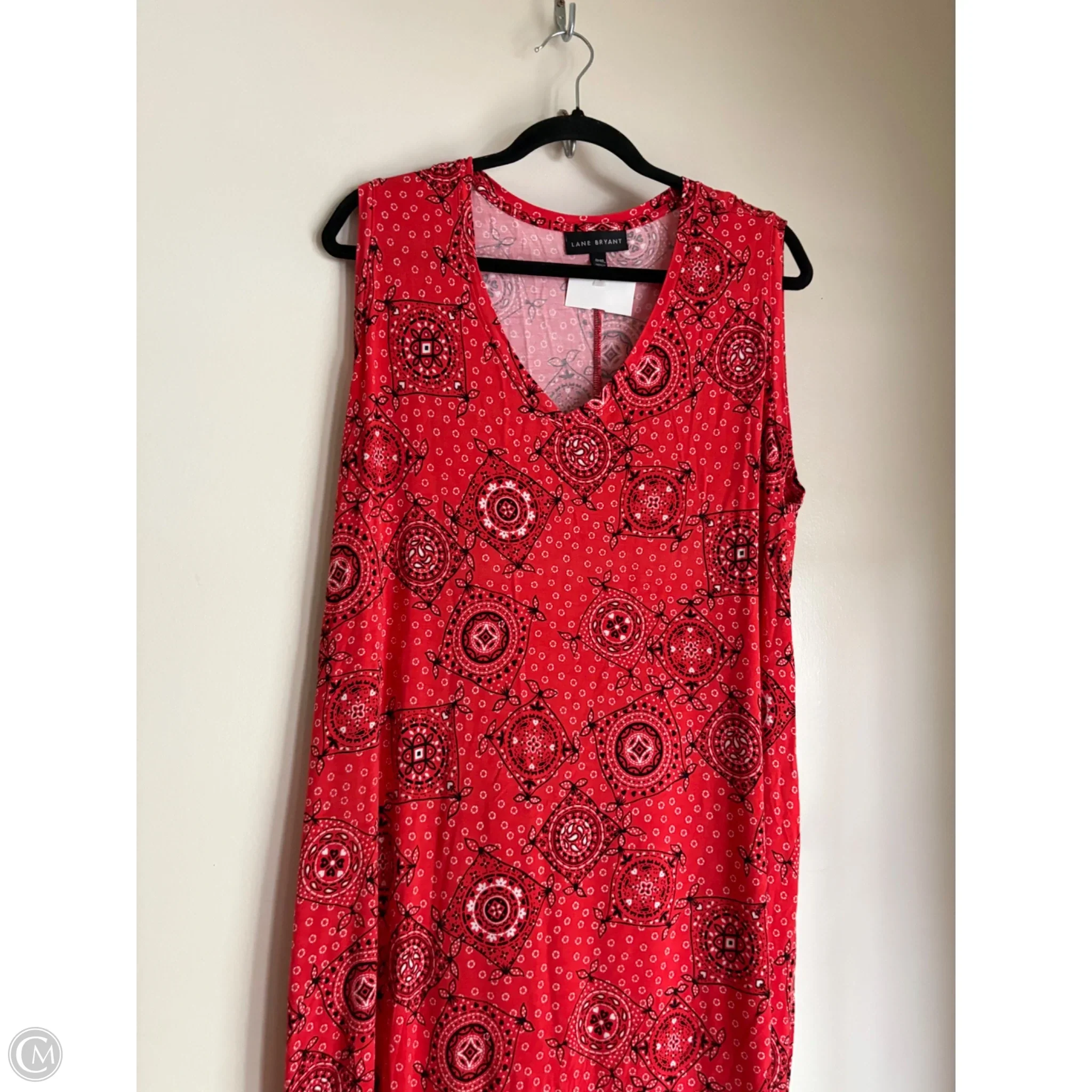 Dress Casual Midi By Lane Bryant In Red, Size: 18 - Image 3