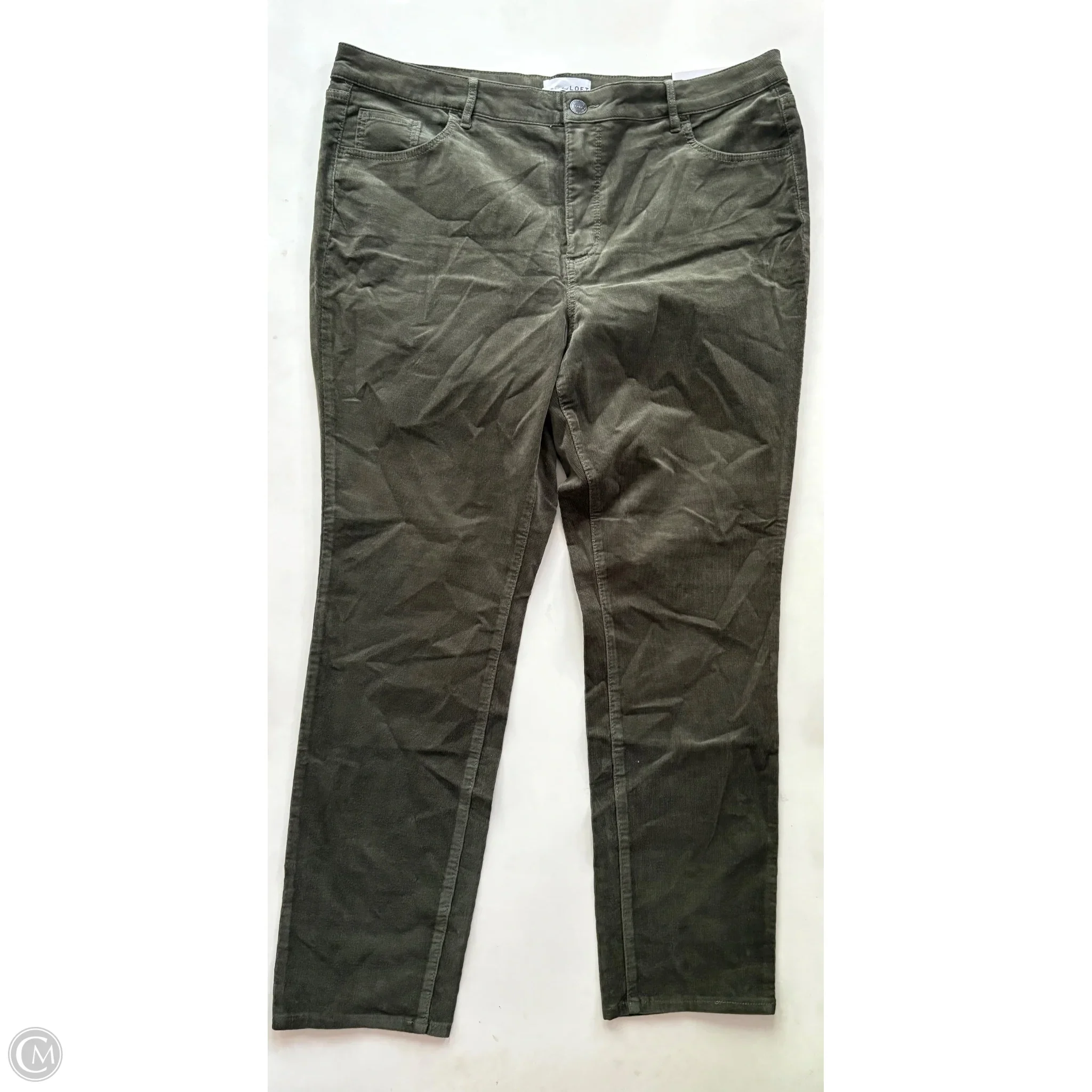 Jeans Skinny By Loft In Green, Size: 18 - Image 1