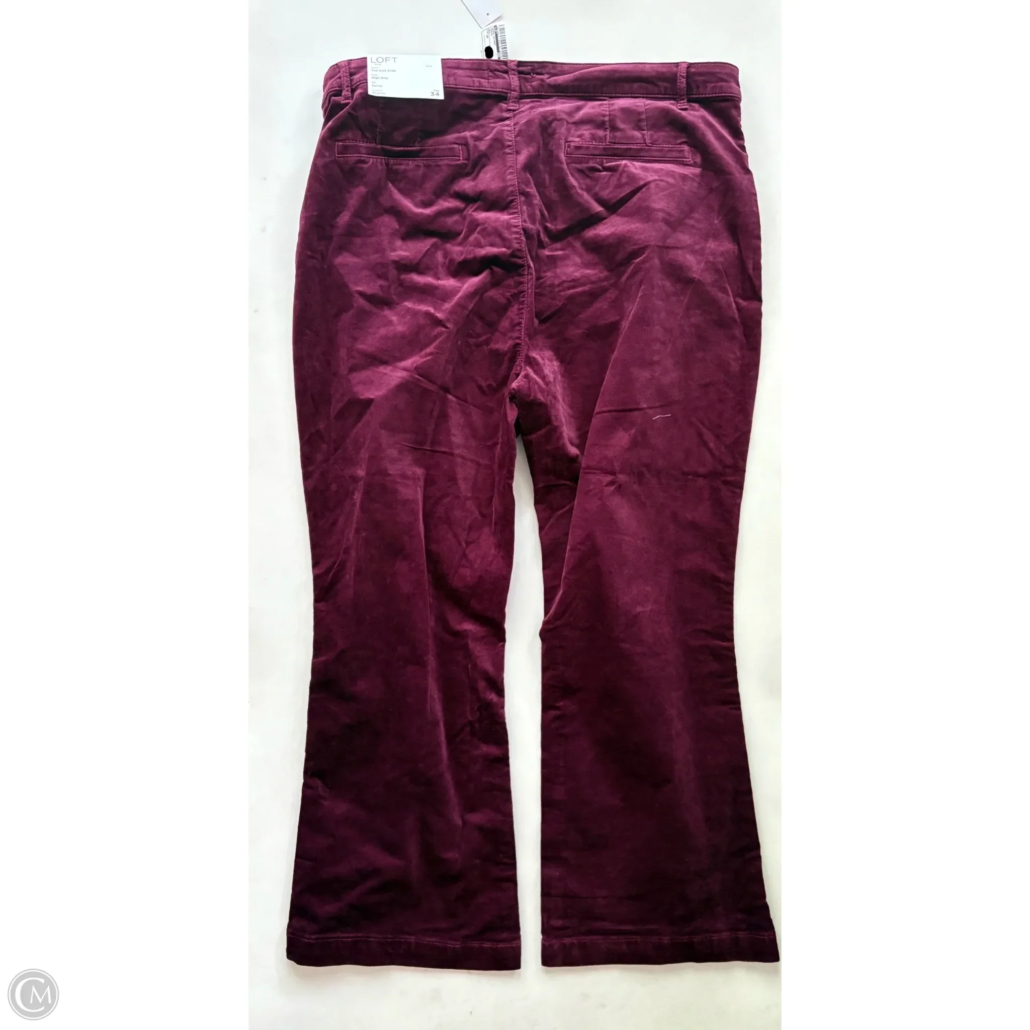Jeans Skinny By Loft In Maroon, Size: 18 - Image 2