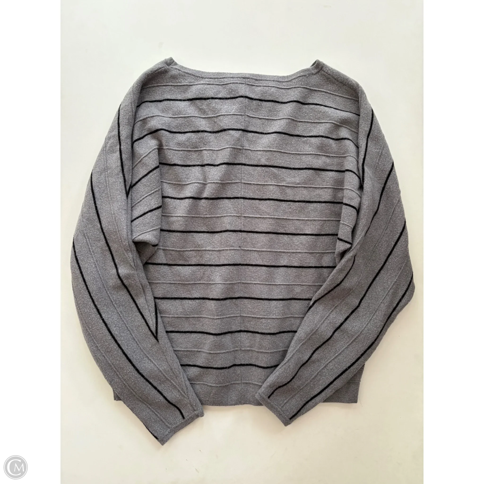 Sweater By Tahari By Arthur Levine In Grey, Size: M - Image 2