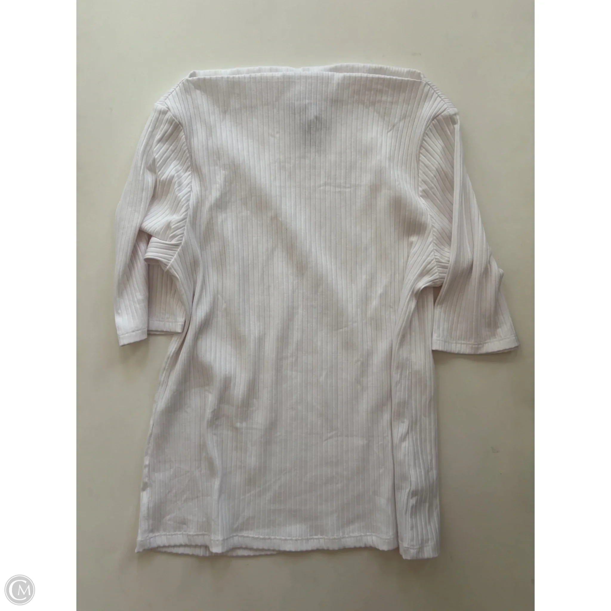 Blouse Short Sleeve By Old Navy In White, Size: L - Image 1