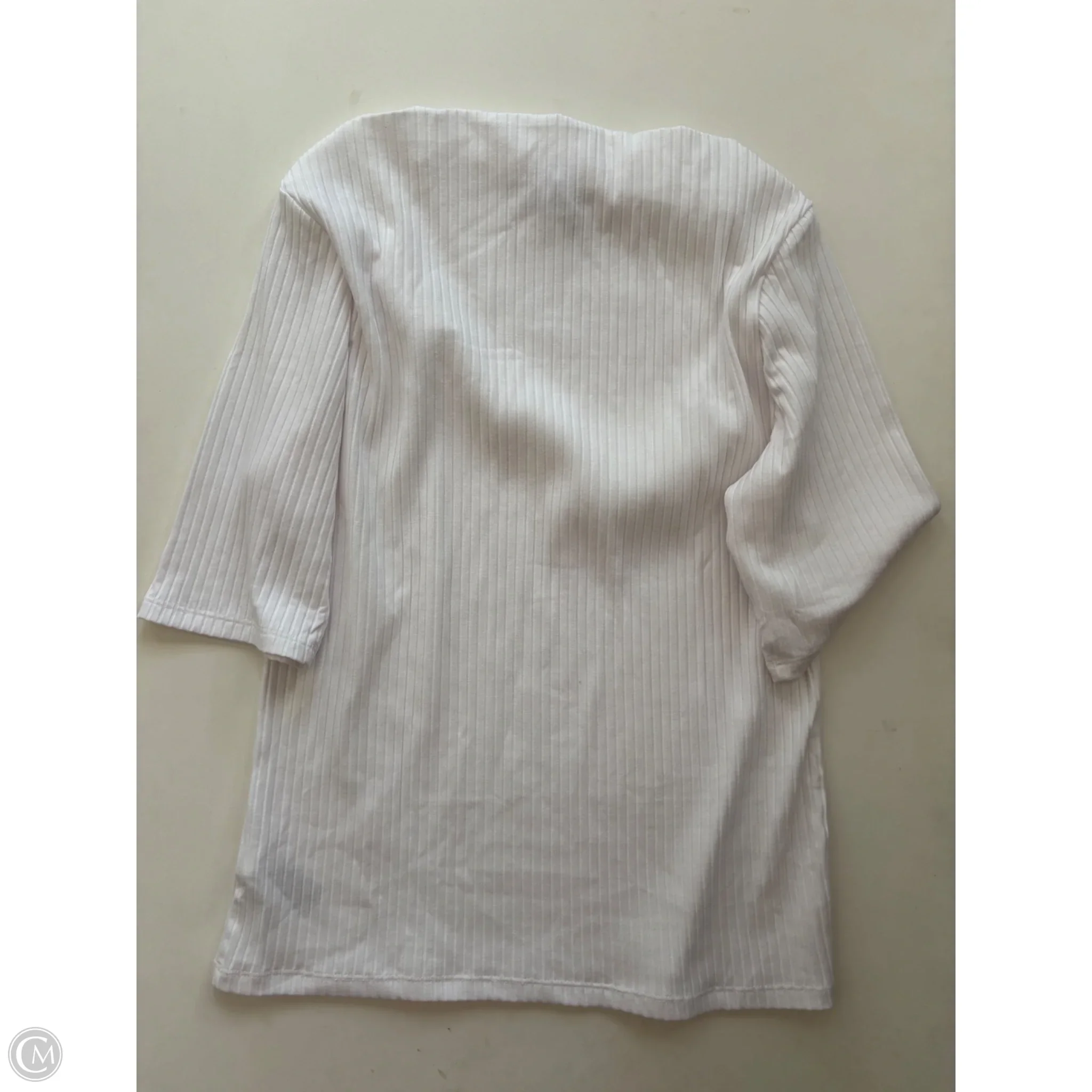 Blouse Short Sleeve By Old Navy In White, Size: L - Image 2