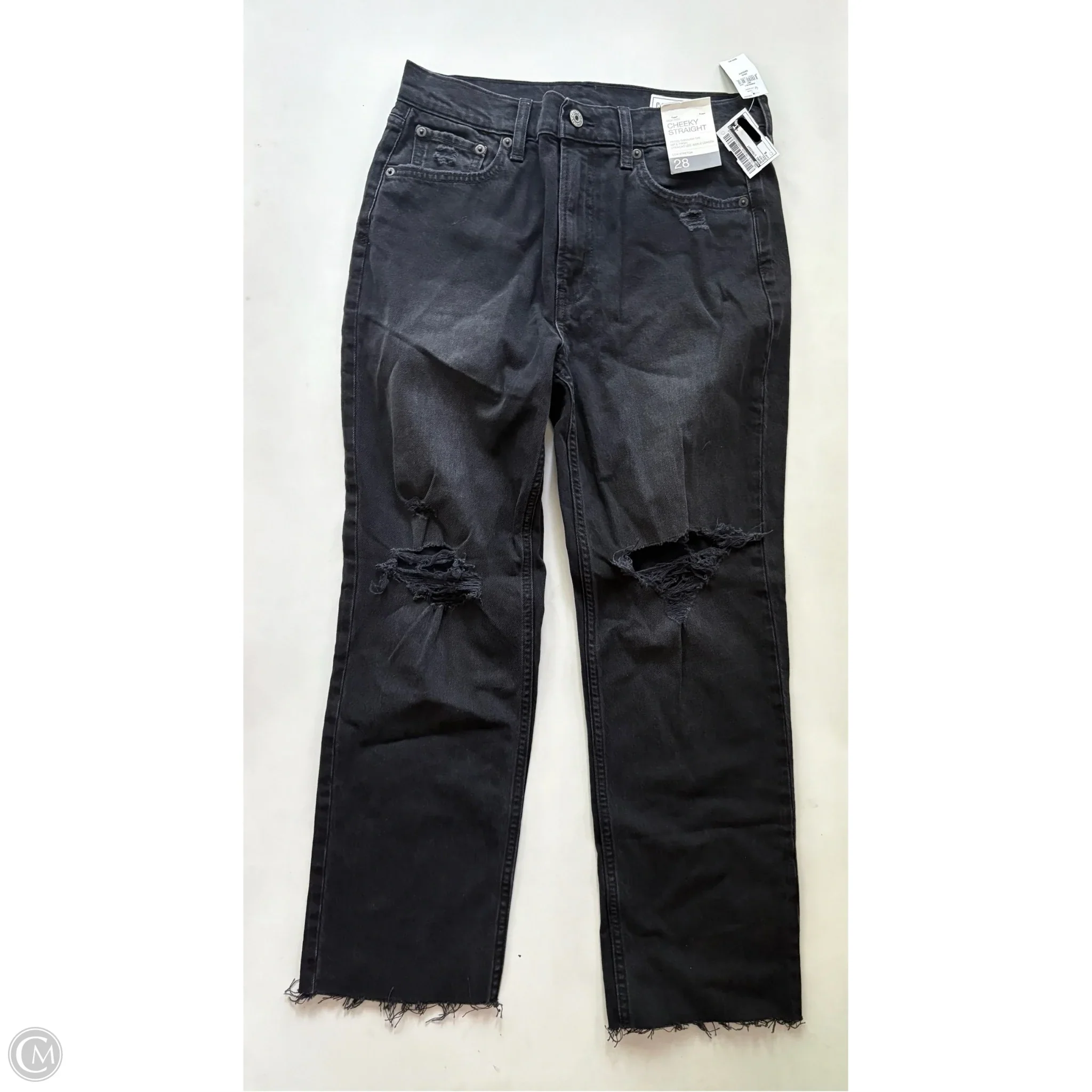 Jeans Straight By Gap In Black, Size: 6 - Image 1