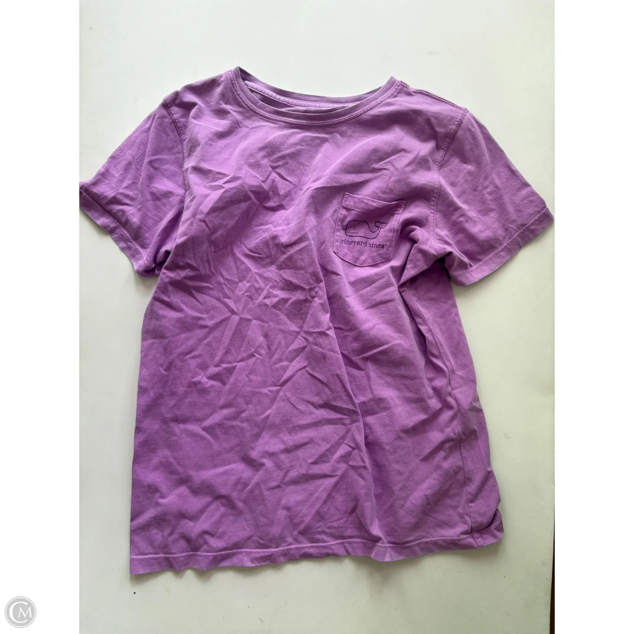 Blouse Short Sleeve By Vineyard Vines In Purple, Size: M - Image 1