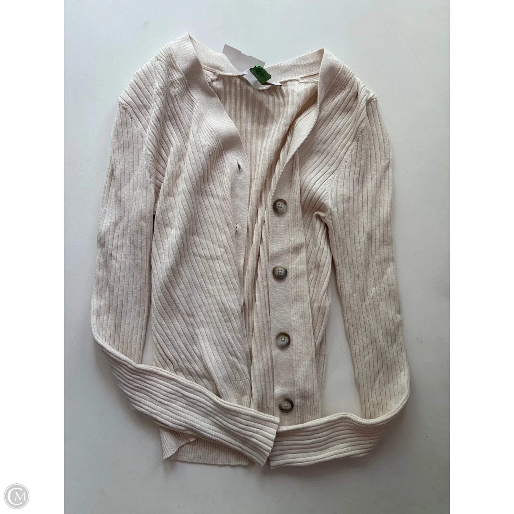 Cardigan By Loft In Cream, Size: M - Image 1