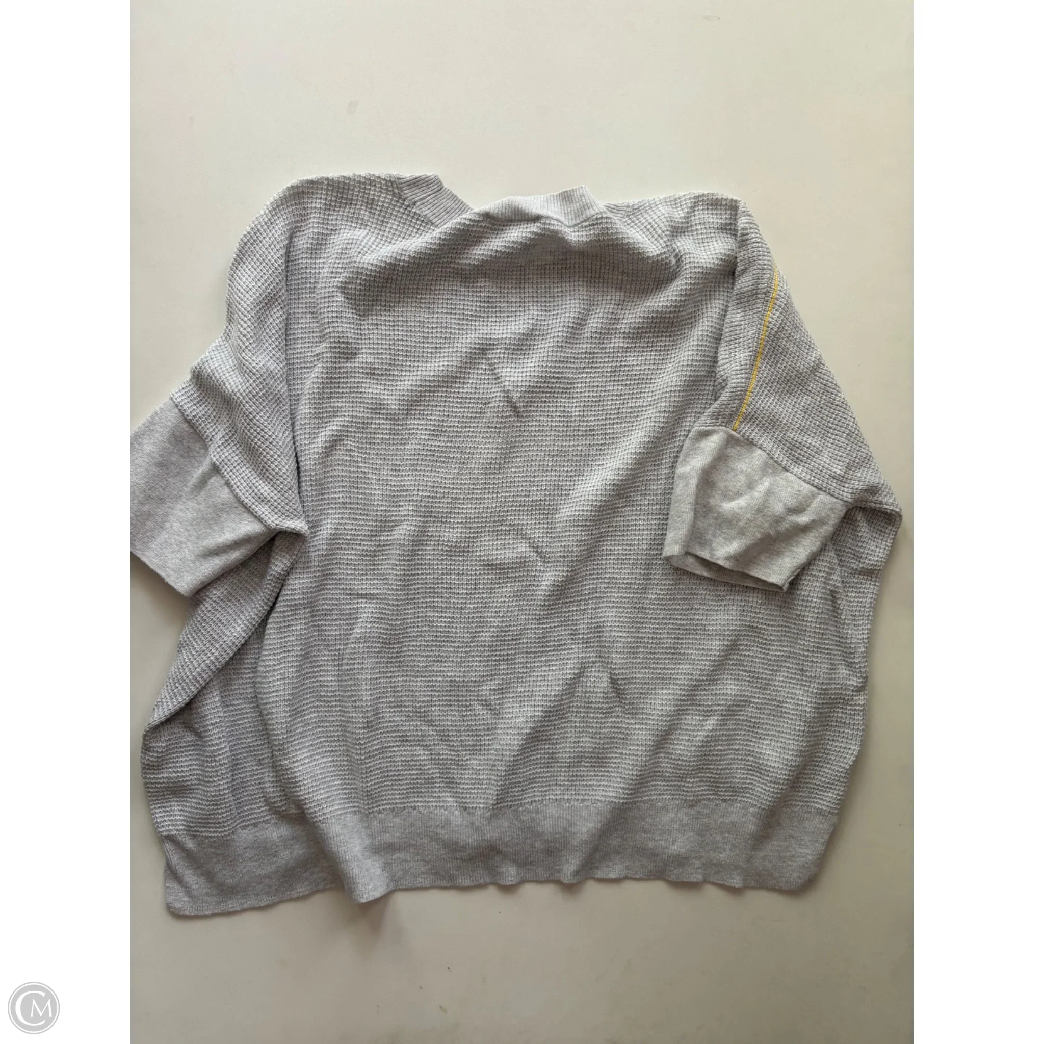 Blouse Short Sleeve By Lilla P In Grey, Size: M - Image 2