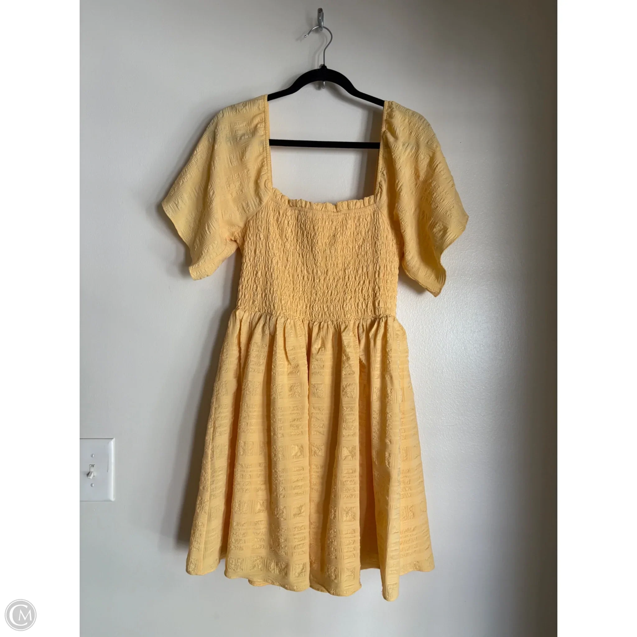 Dress Casual Midi By Mittoshop In Yellow, Size: L - Image 1