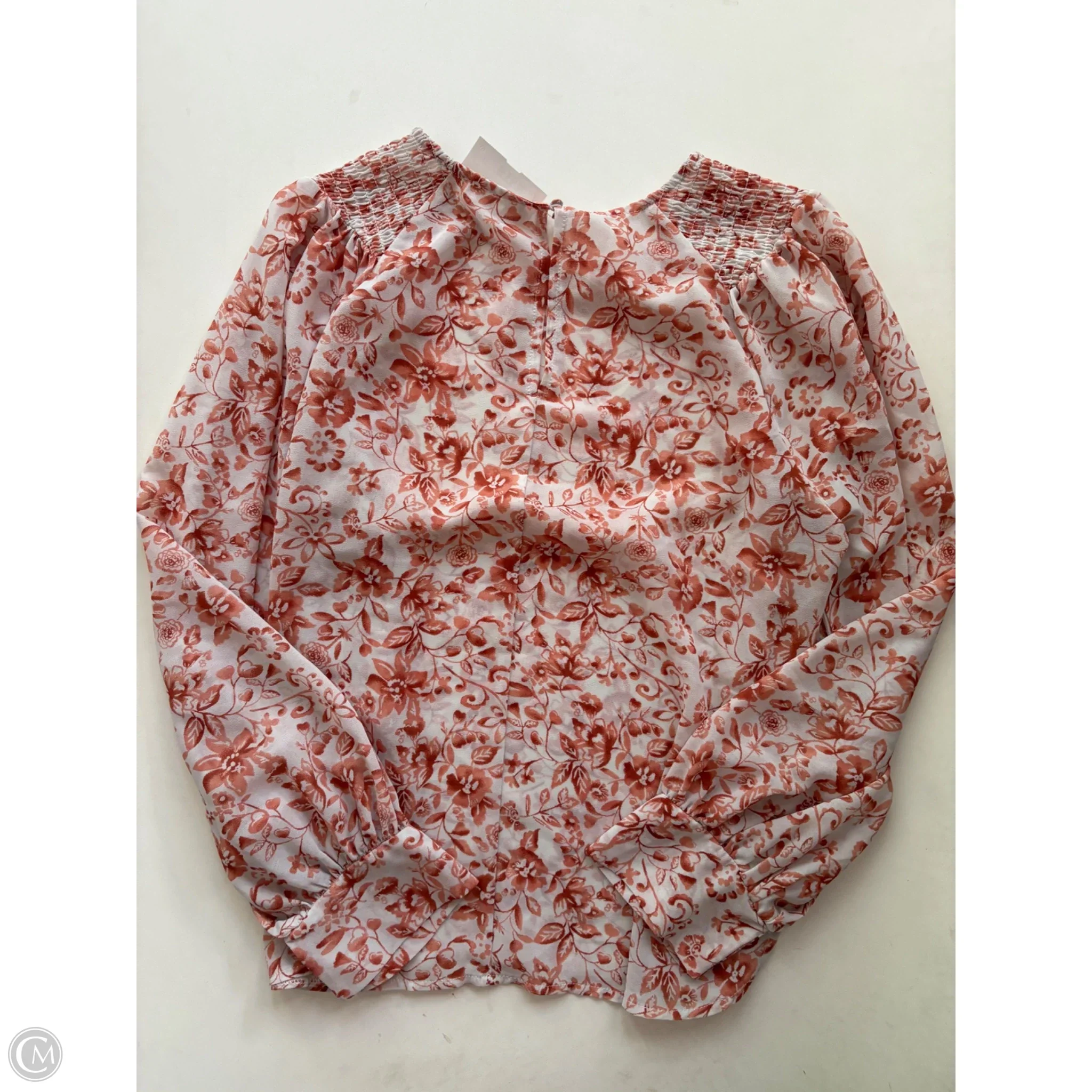 Blouse Long Sleeve By Blu Pepper In Floral Print, Size: M - Image 2