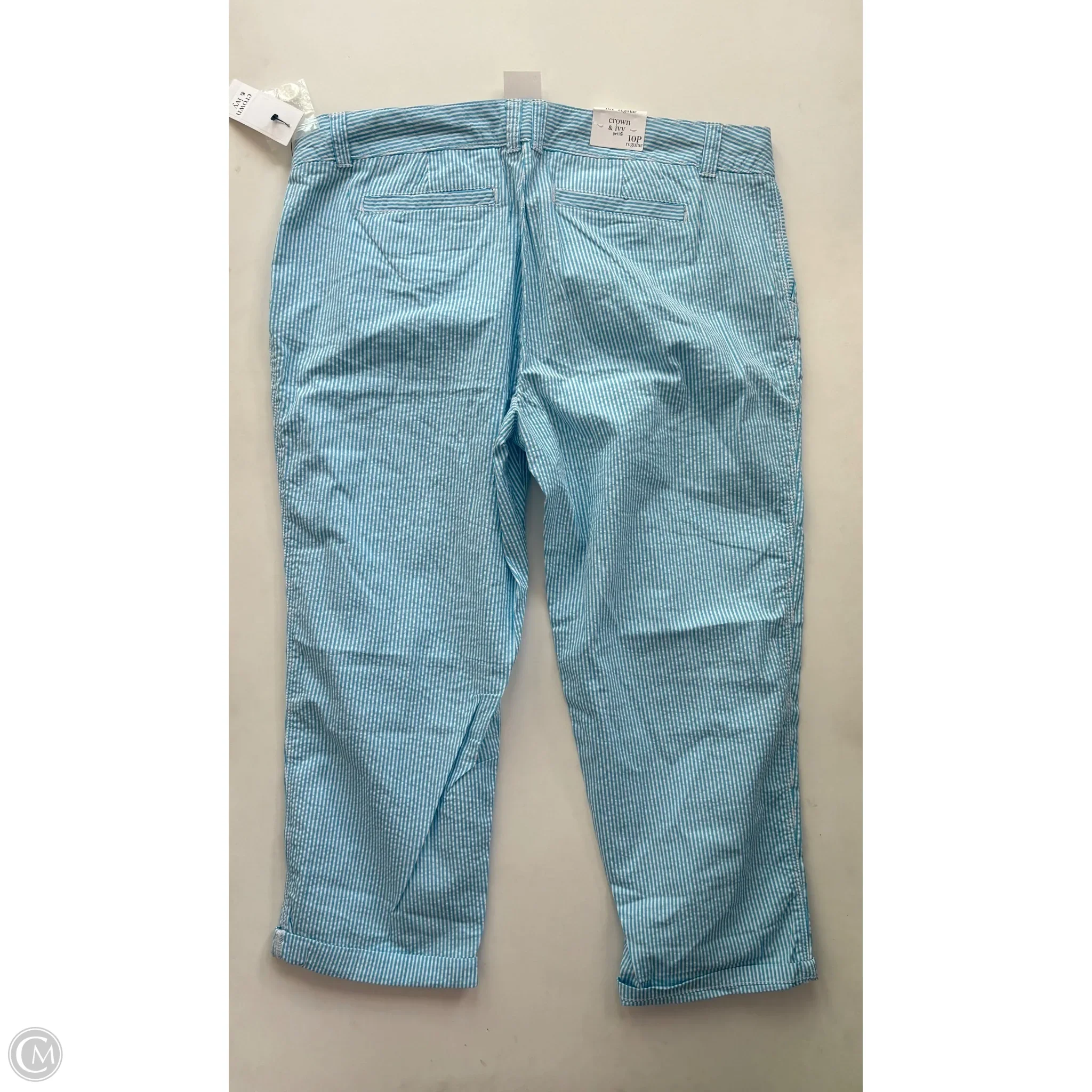Pants Chinos & Khakis By Crown And Ivy In Striped Pattern, Size: 10p - Image 2