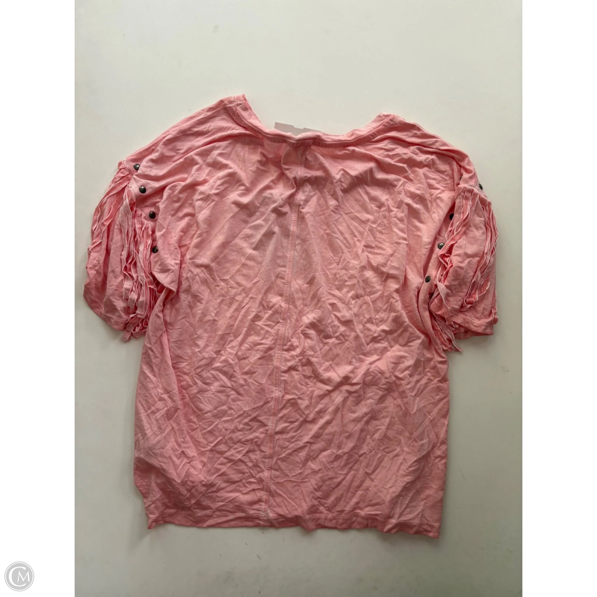 Blouse Short Sleeve By True Craft In Pink, Size: Xs - Image 2