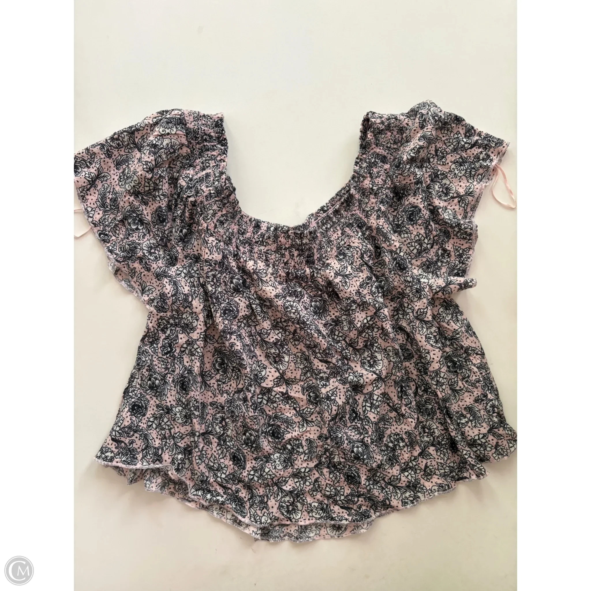 Blouse Short Sleeve By True Craft In Pink, Size: Xl - Image 2