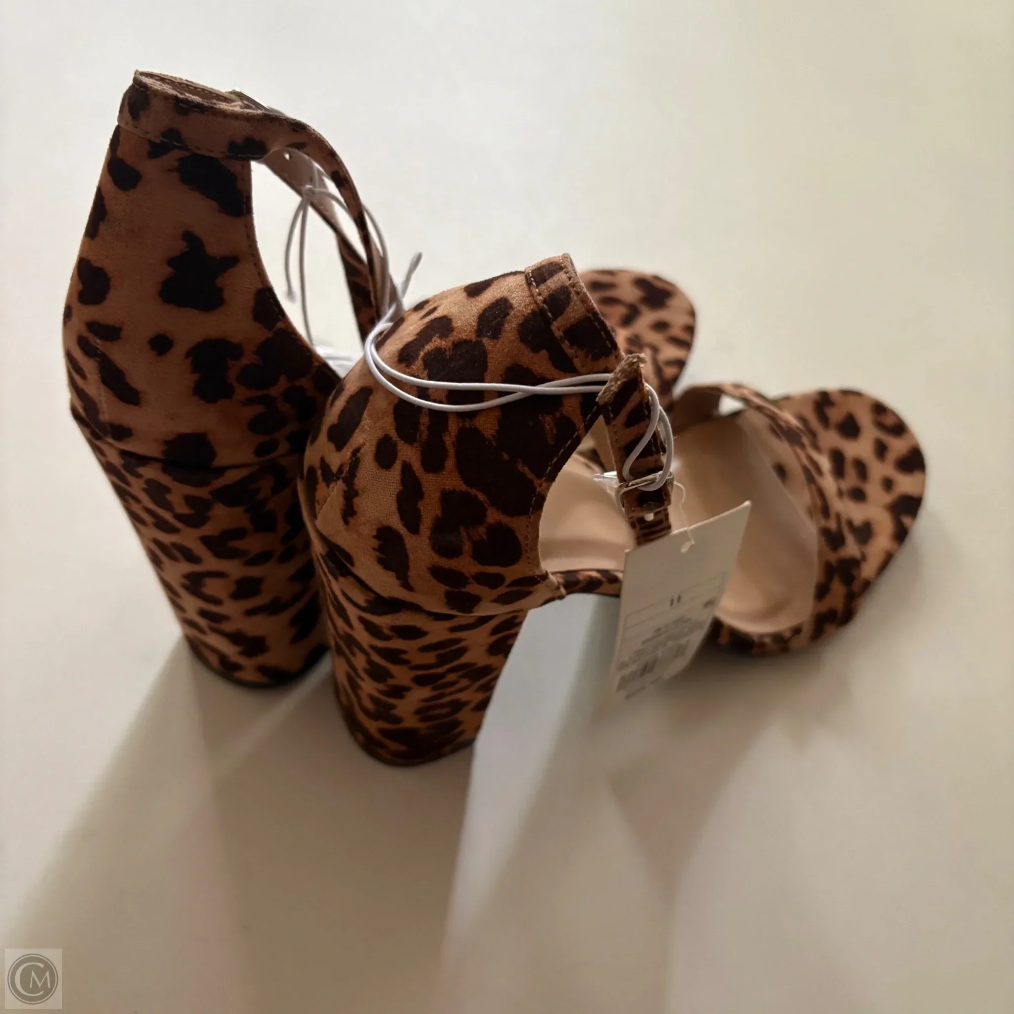 Shoes Heels Block By A New Day In Leopard Print, Size: 11 - Image 2