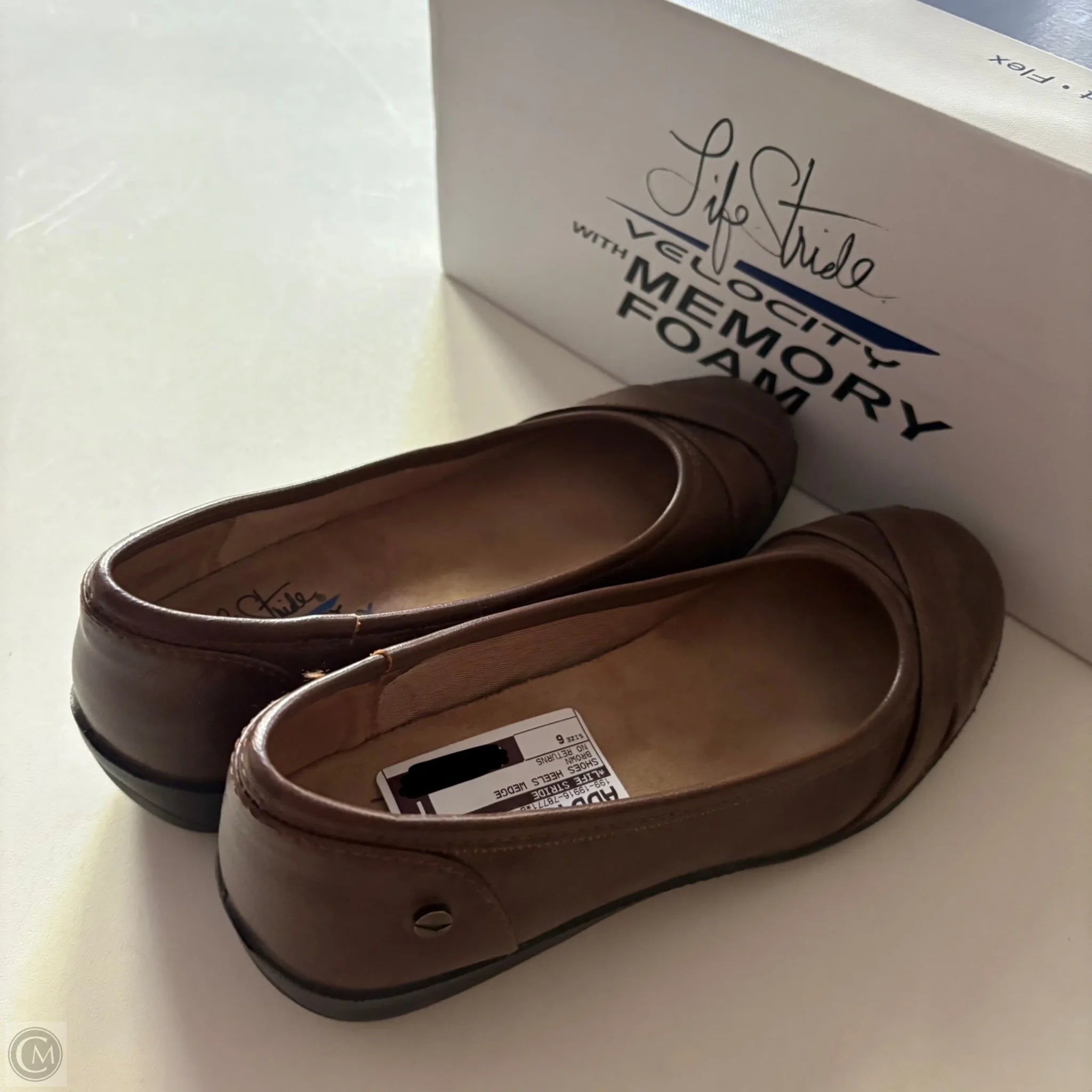 Shoes Heels Wedge By Life Stride In Brown, Size: 6 - Image 2
