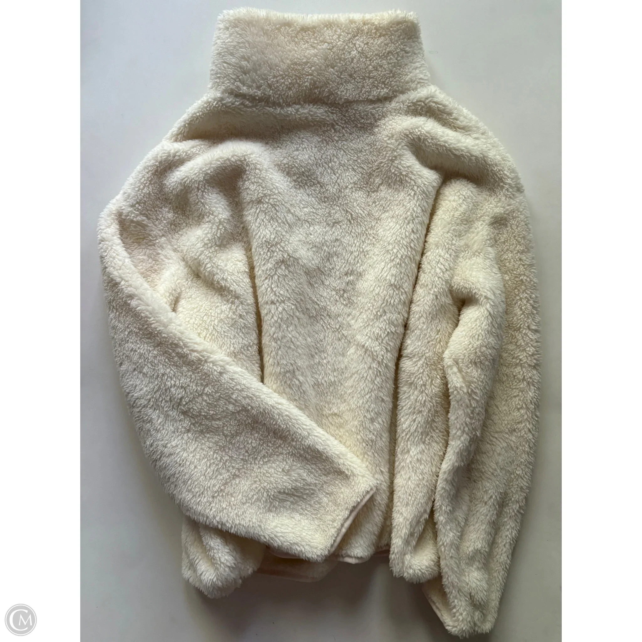 Jacket Faux Fur & Sherpa By H&m In Cream, Size: S - Image 2